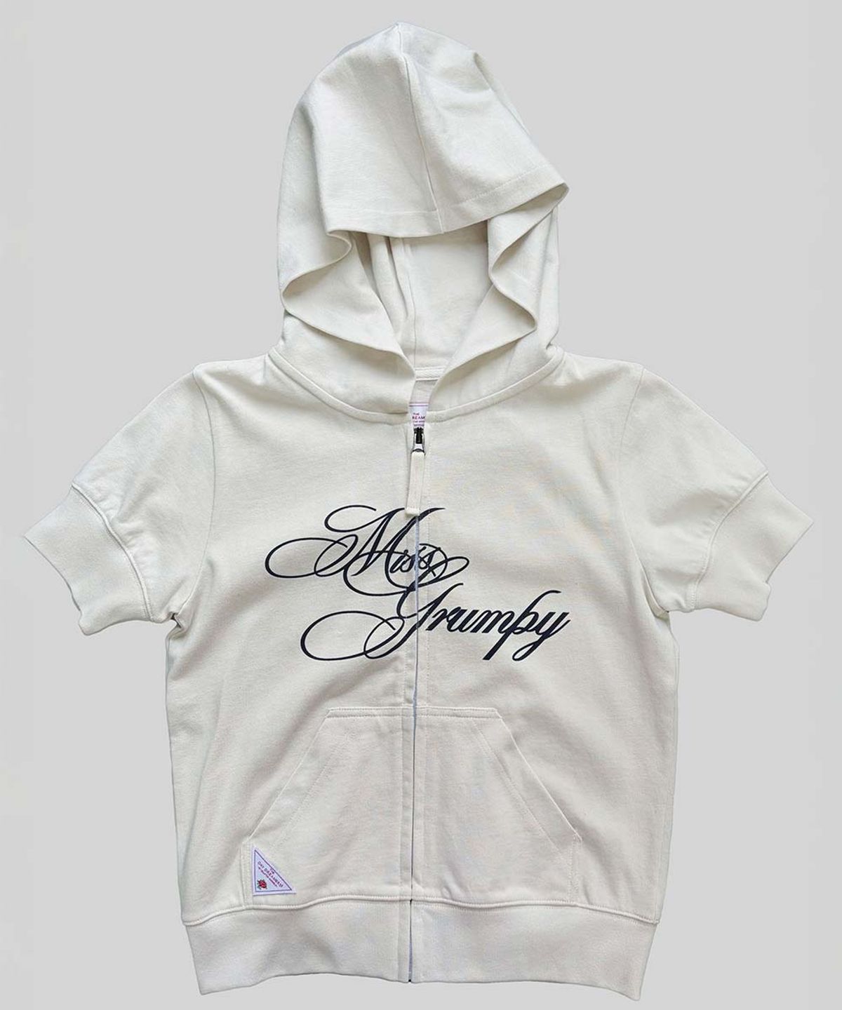 스컬프터(SCULPTOR) Miss Grumpy Zip-Up Hoodie Dirty White