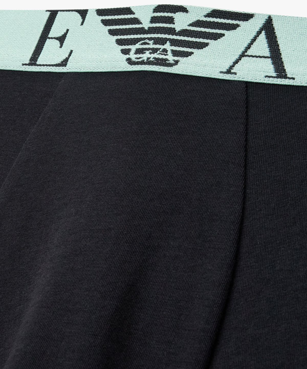 엠포리오 아르마니 언더웨어(EMPORIO ARMANI UNDERWEAR) 남성 모노그램 앤 심볼 로고 드로즈_내츄럴 블랙 0816112165