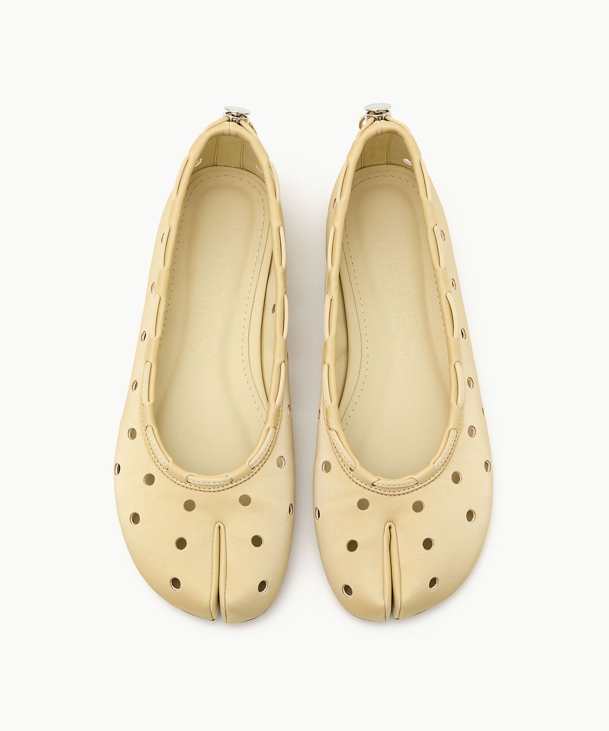 페이즈(PAES) Leather String Flat / Cheese