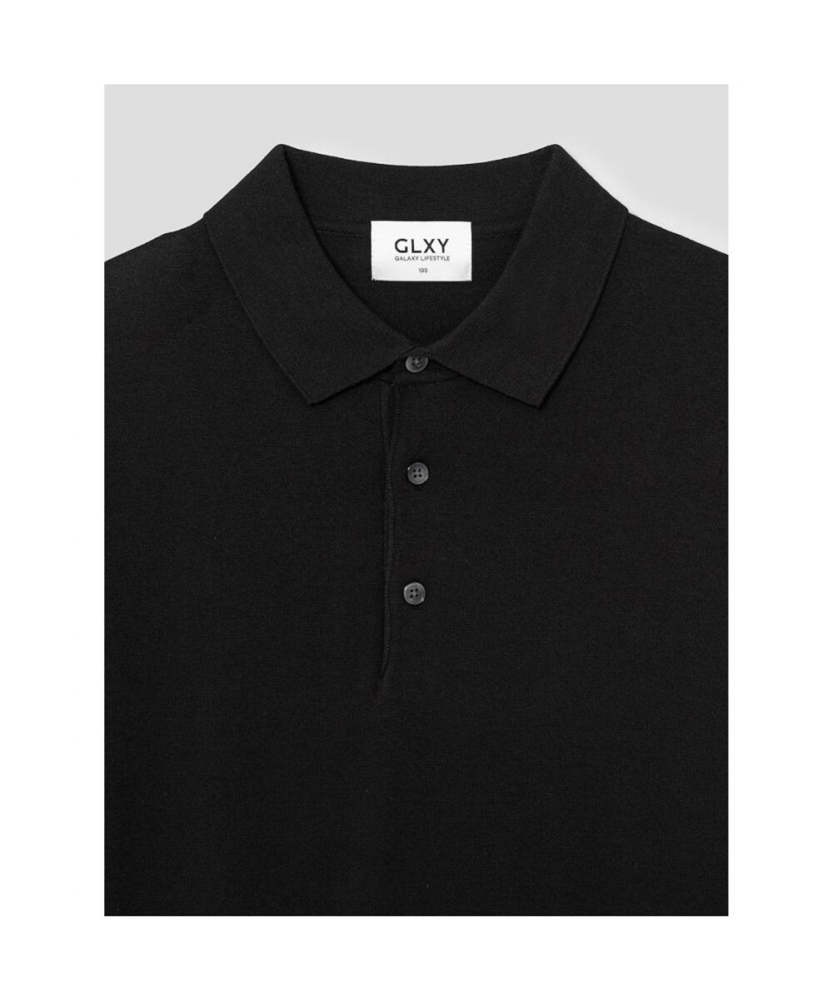 GLXY (갤럭시 라이프스타일)(GLXY (GALAXY LIFESTYLE)) GLXY [갤럭시라이프스타일][三無衣服] 6M 긴팔 폴로 넥 스웨터  블랙