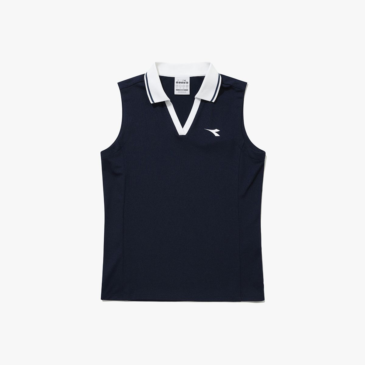 디아도라(diadora) 클래식 테니스 PK 슬리브리스 우먼 NAVY