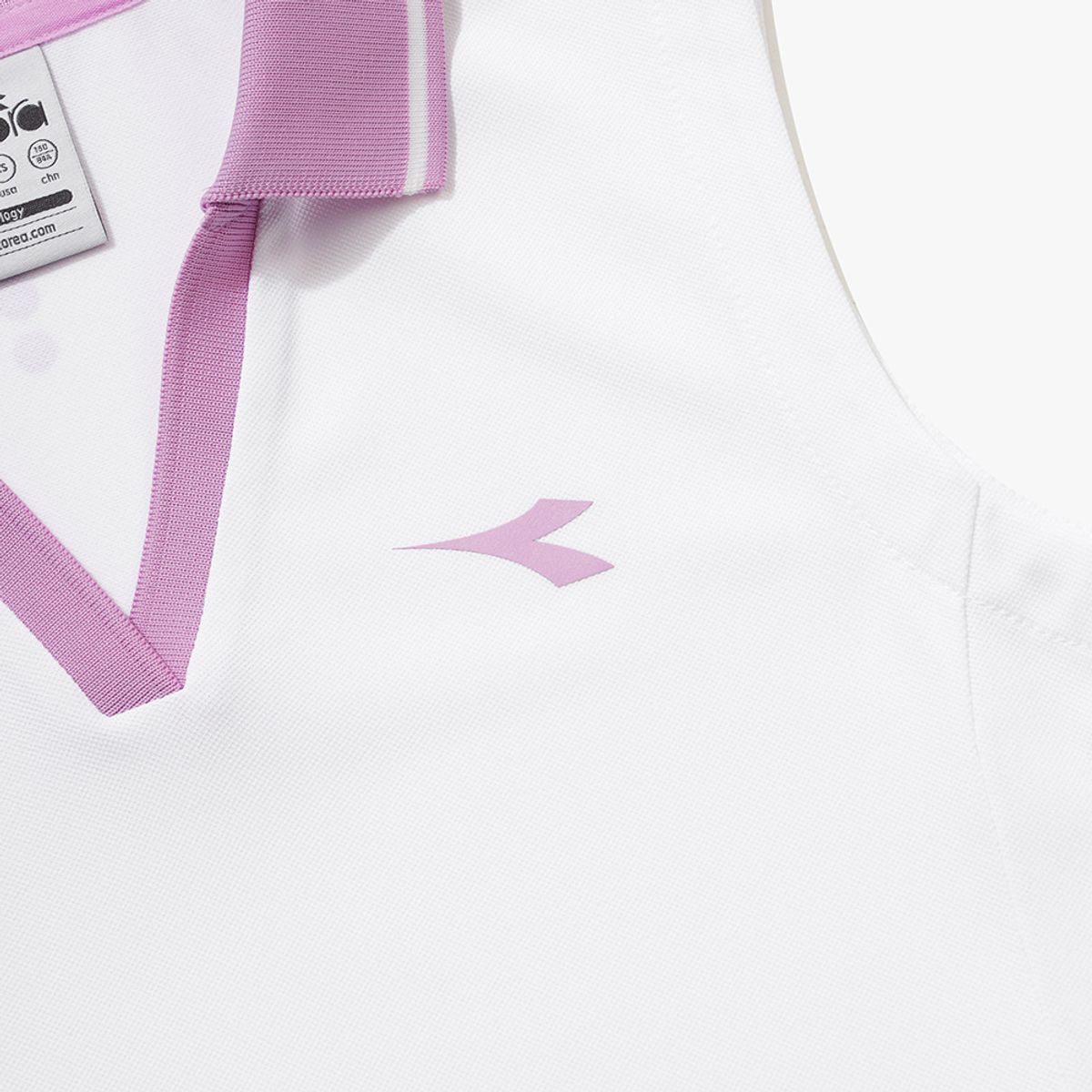 디아도라(diadora) 클래식 테니스 PK 슬리브리스 우먼 WHITE