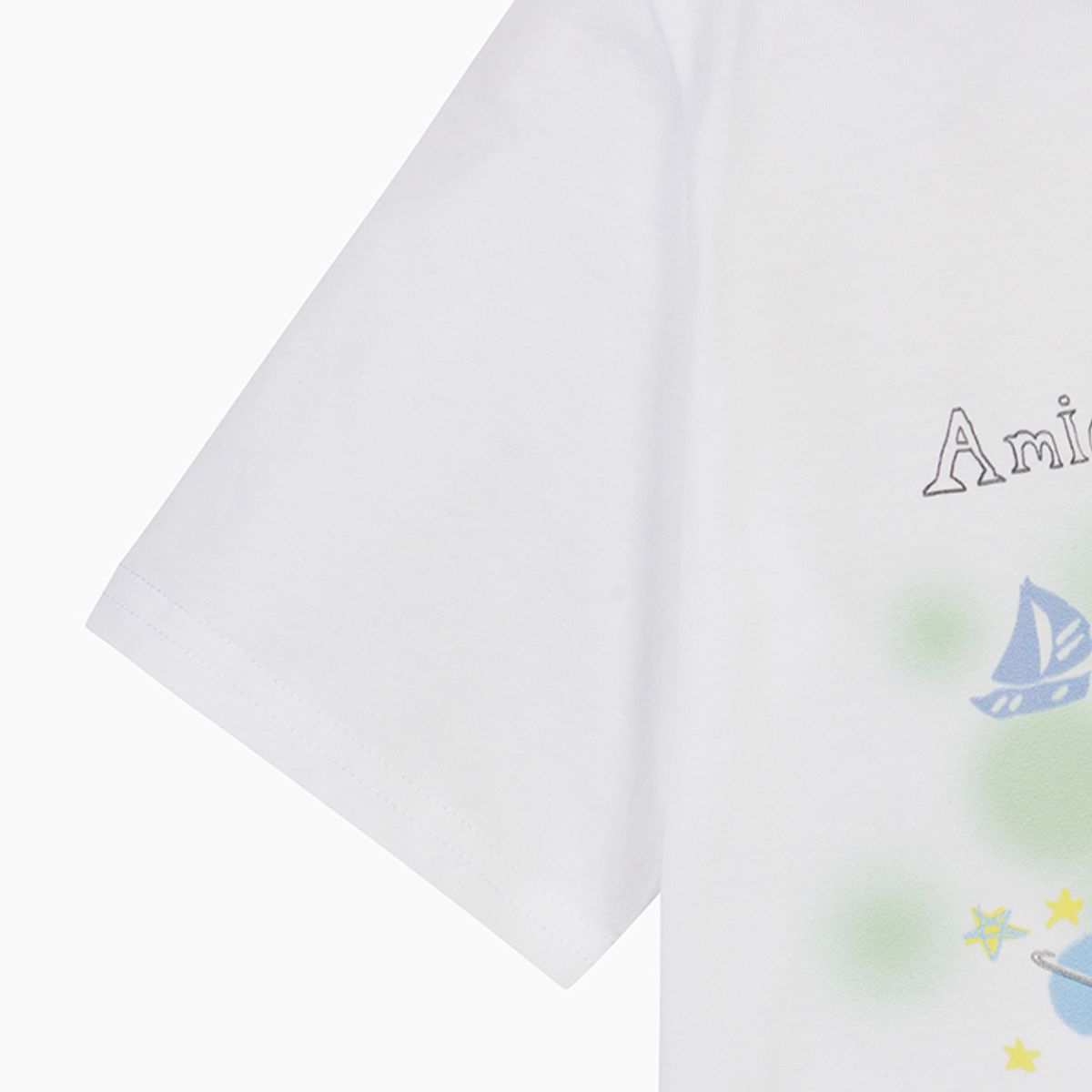 베네통키즈(BENETTONKIDS) 오션 그래픽 티셔츠_QATS14531WH