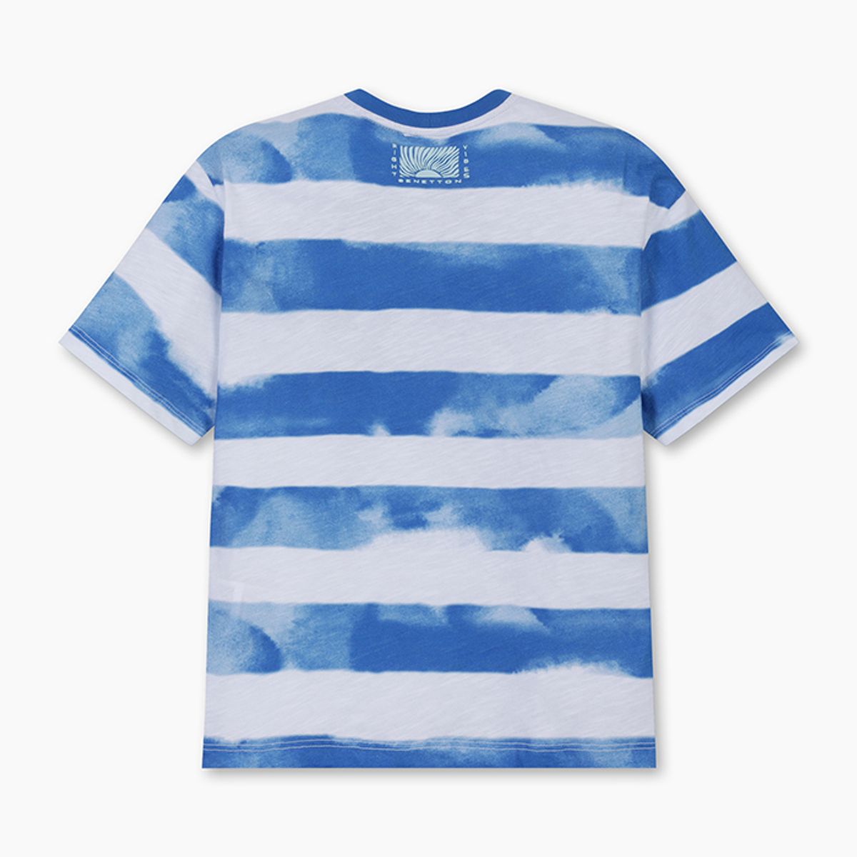 베네통키즈(BENETTONKIDS) 스트라이프 티셔츠_3SL3C10P5BL