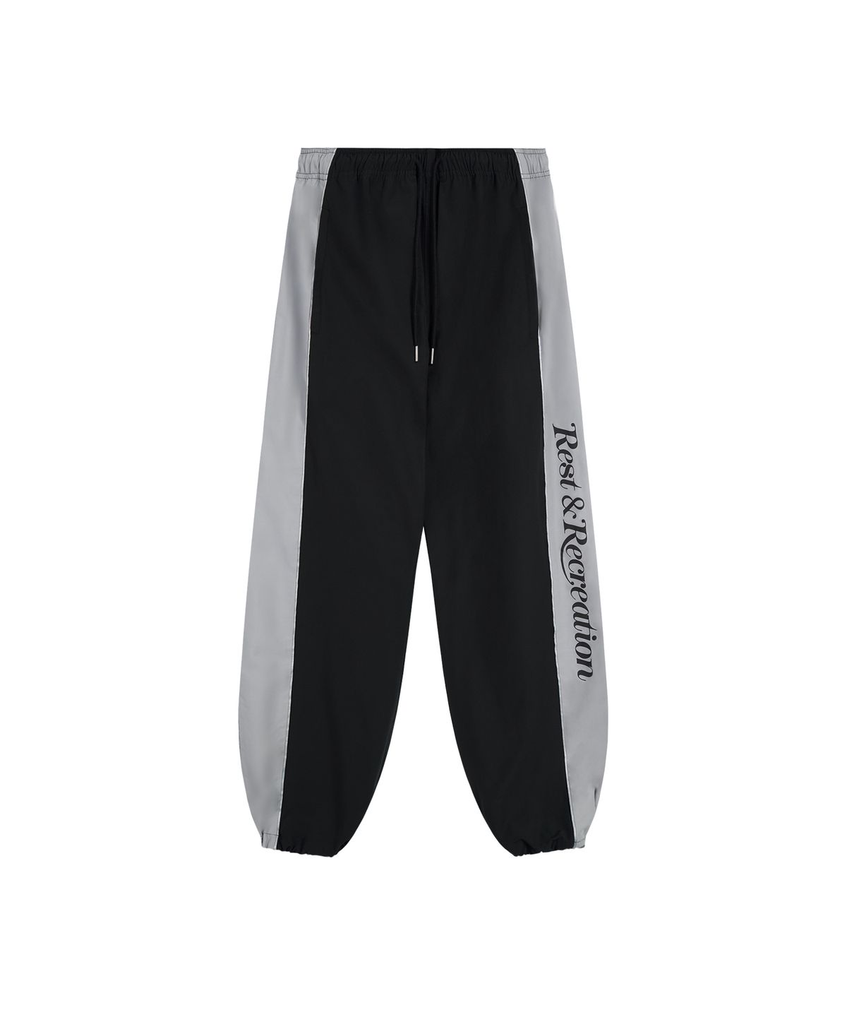 레스트앤레크레이션(REST&RECREATION) NYLON TRACK PANTS - BLACK