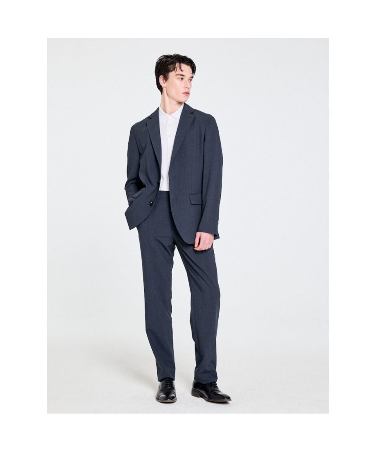 GLXY (갤럭시 라이프스타일)(GLXY (GALAXY LIFESTYLE)) GLXY [갤럭시라이프스타일][三無衣服] 스트레치 셋업 재킷  네이비