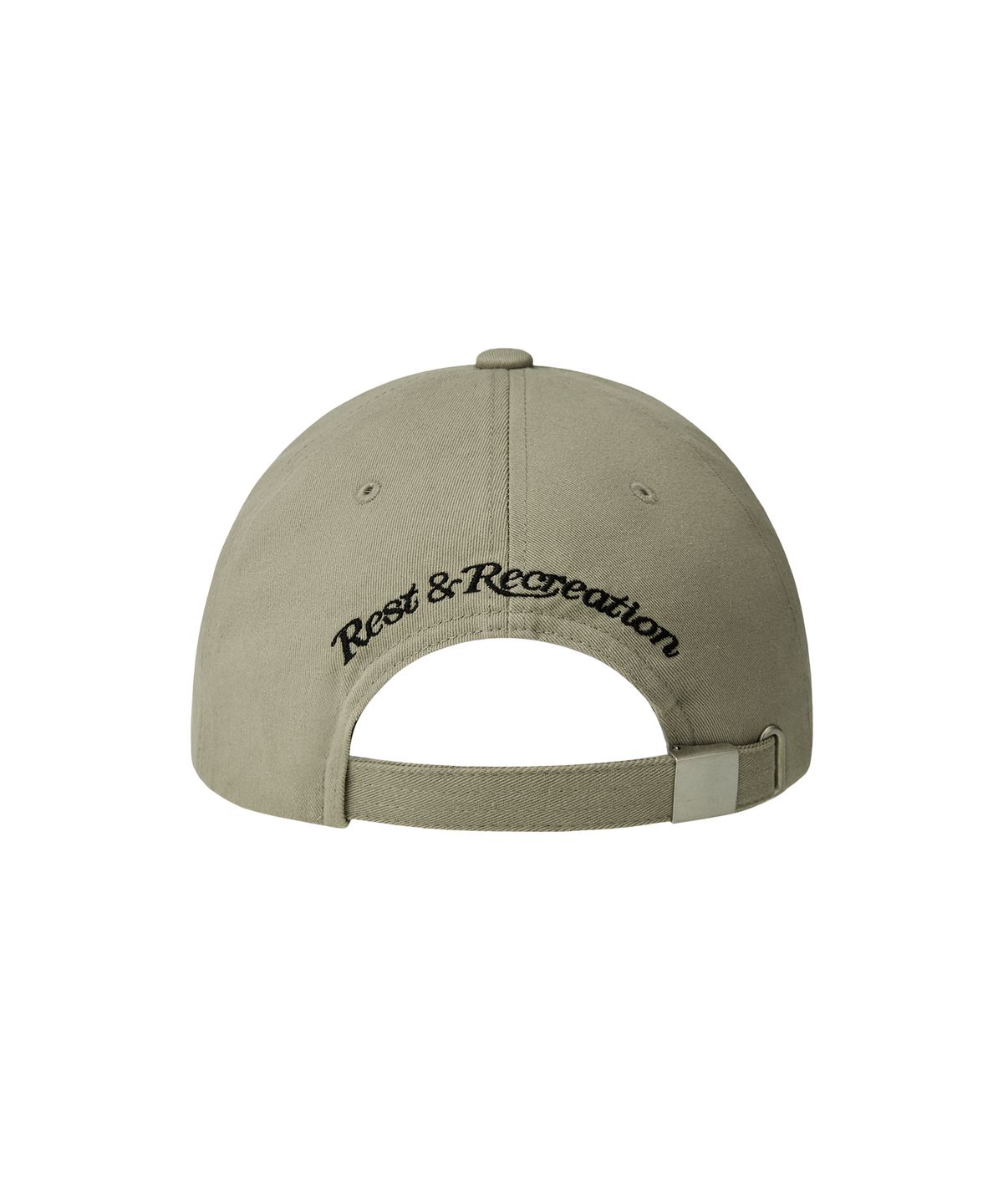 레스트앤레크레이션(REST&RECREATION) RAW-EDGE LOGO CAP - BEIGE