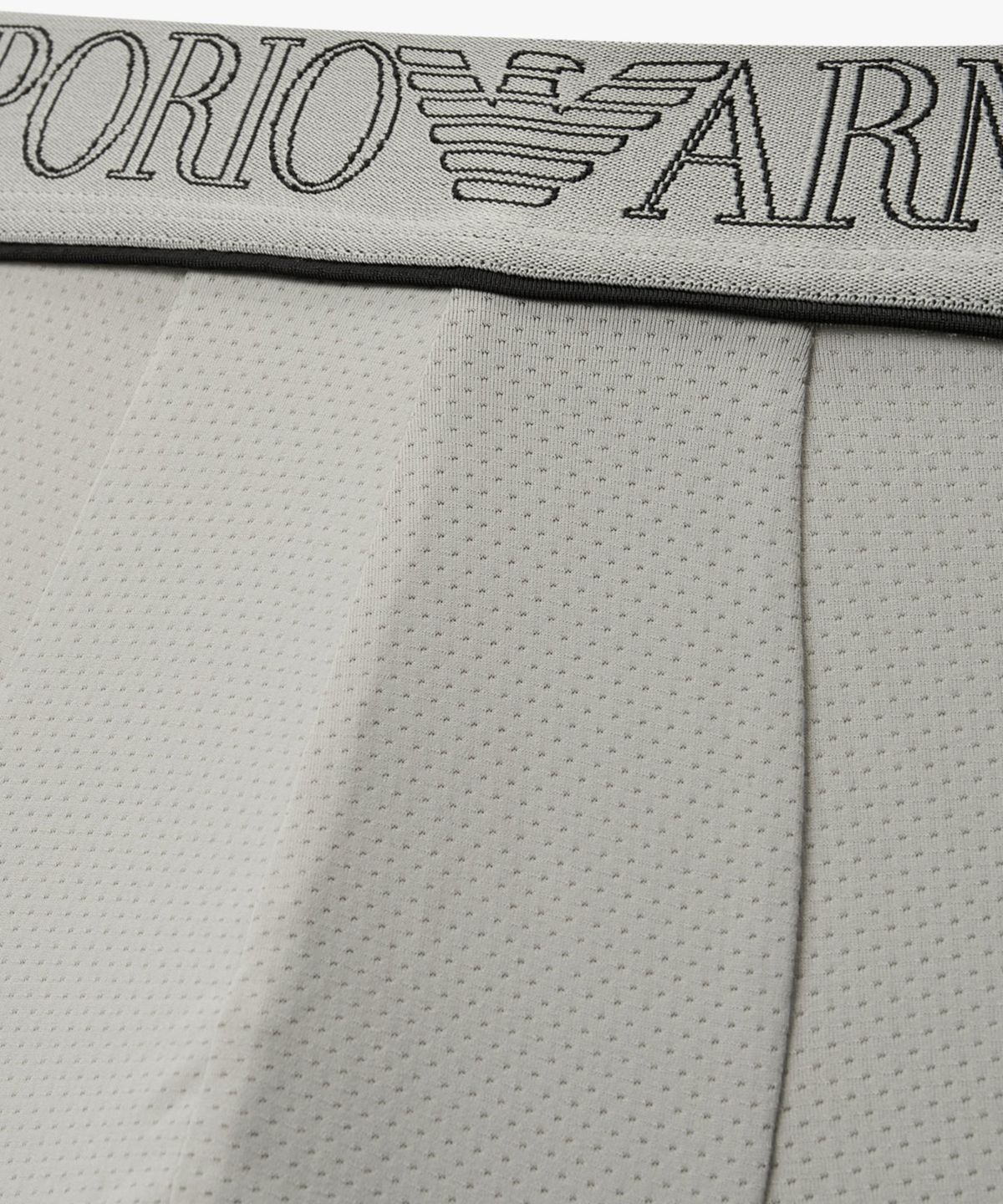 엠포리오 아르마니 언더웨어(EMPORIO ARMANI UNDERWEAR) 남성 아웃라인 로고 밴딩 드로즈_그레이 0816112046