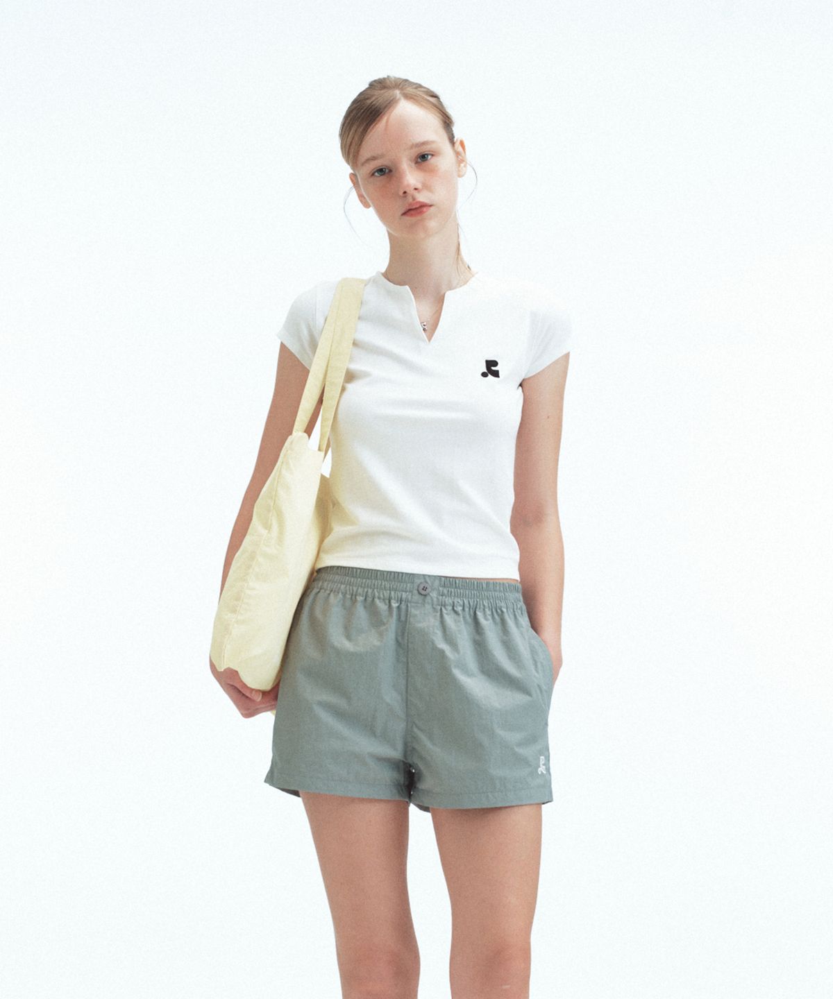 레스트앤레크레이션(REST&RECREATION) NYLON SHOULDER BAG - YELLOW