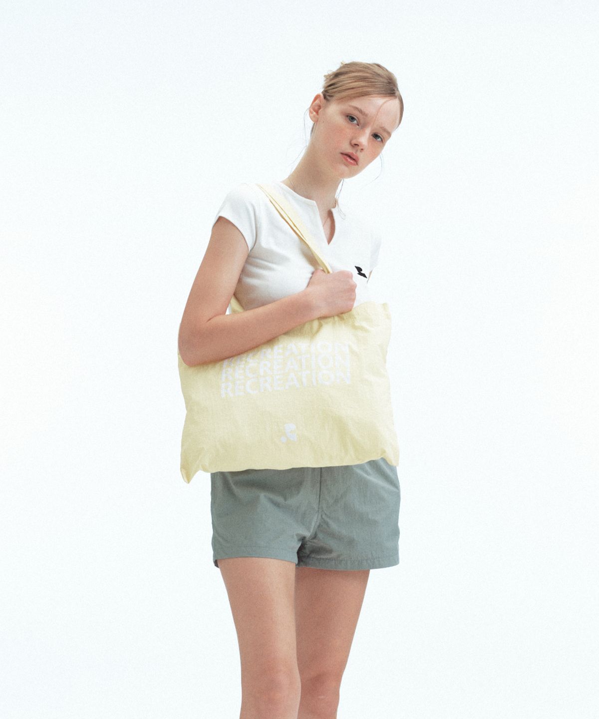 레스트앤레크레이션(REST&RECREATION) NYLON SHOULDER BAG - YELLOW