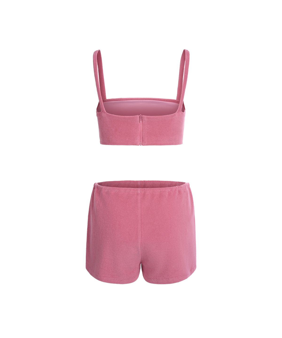 레스트앤레크레이션(REST&RECREATION) TERRY TOP + SHORTS SET - PINK