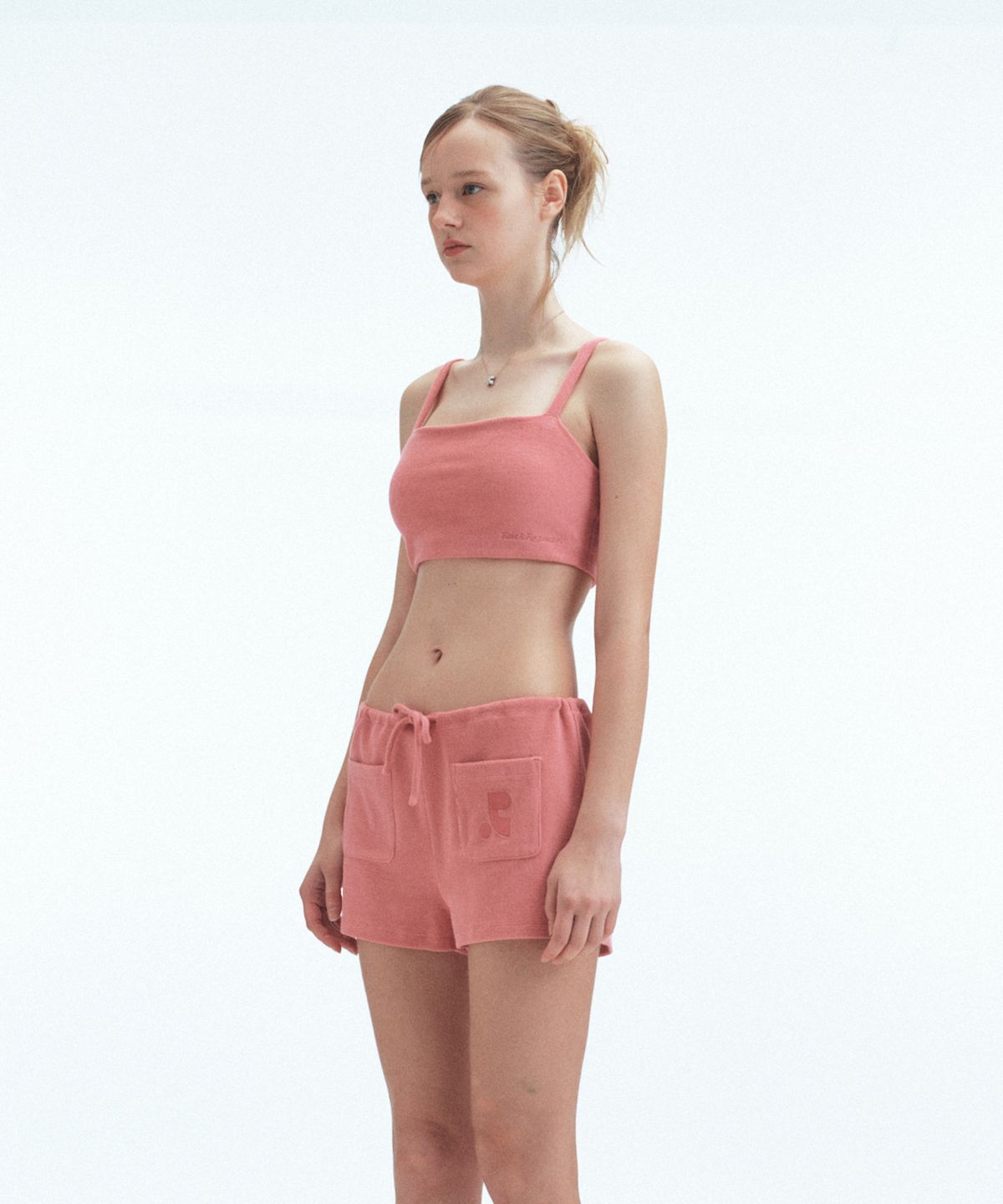 레스트앤레크레이션(REST&RECREATION) TERRY TOP + SHORTS SET - PINK