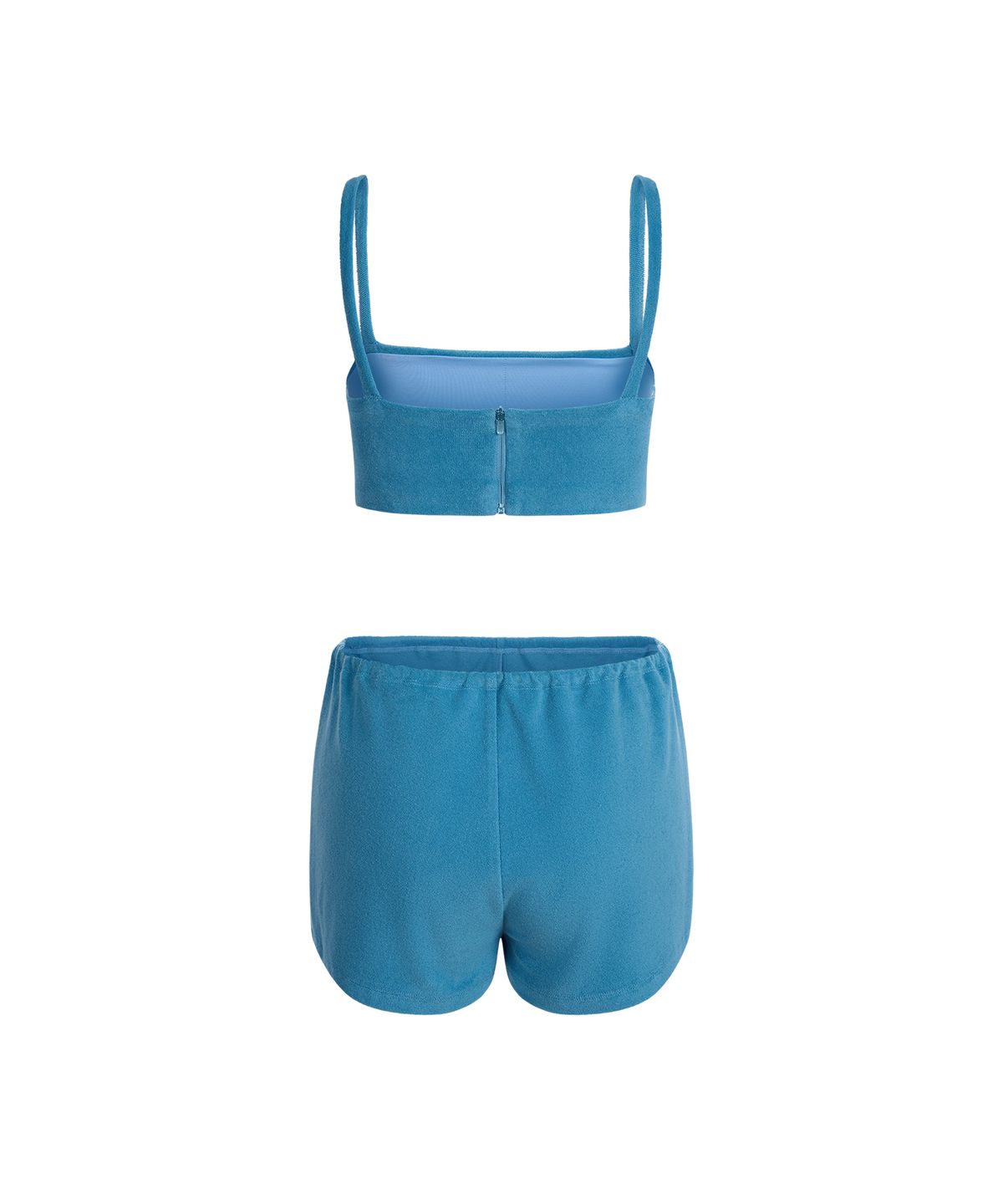 레스트앤레크레이션(REST&RECREATION) TERRY TOP + SHORTS SET - BLUE