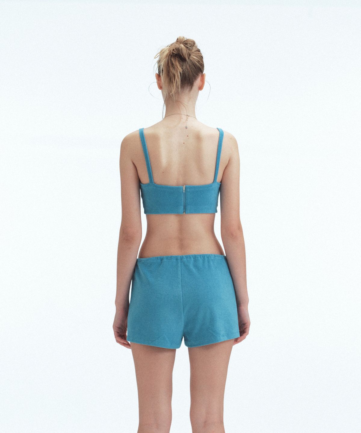 레스트앤레크레이션(REST&RECREATION) TERRY TOP + SHORTS SET - BLUE