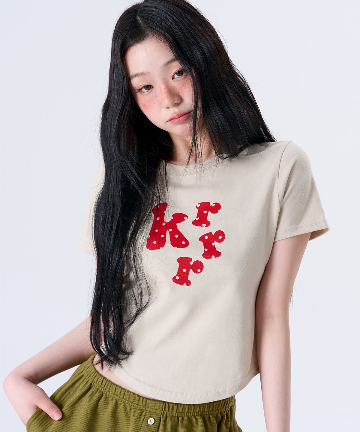 키쇼르(KISHOR) Krrr 도트 반팔티 (4color)