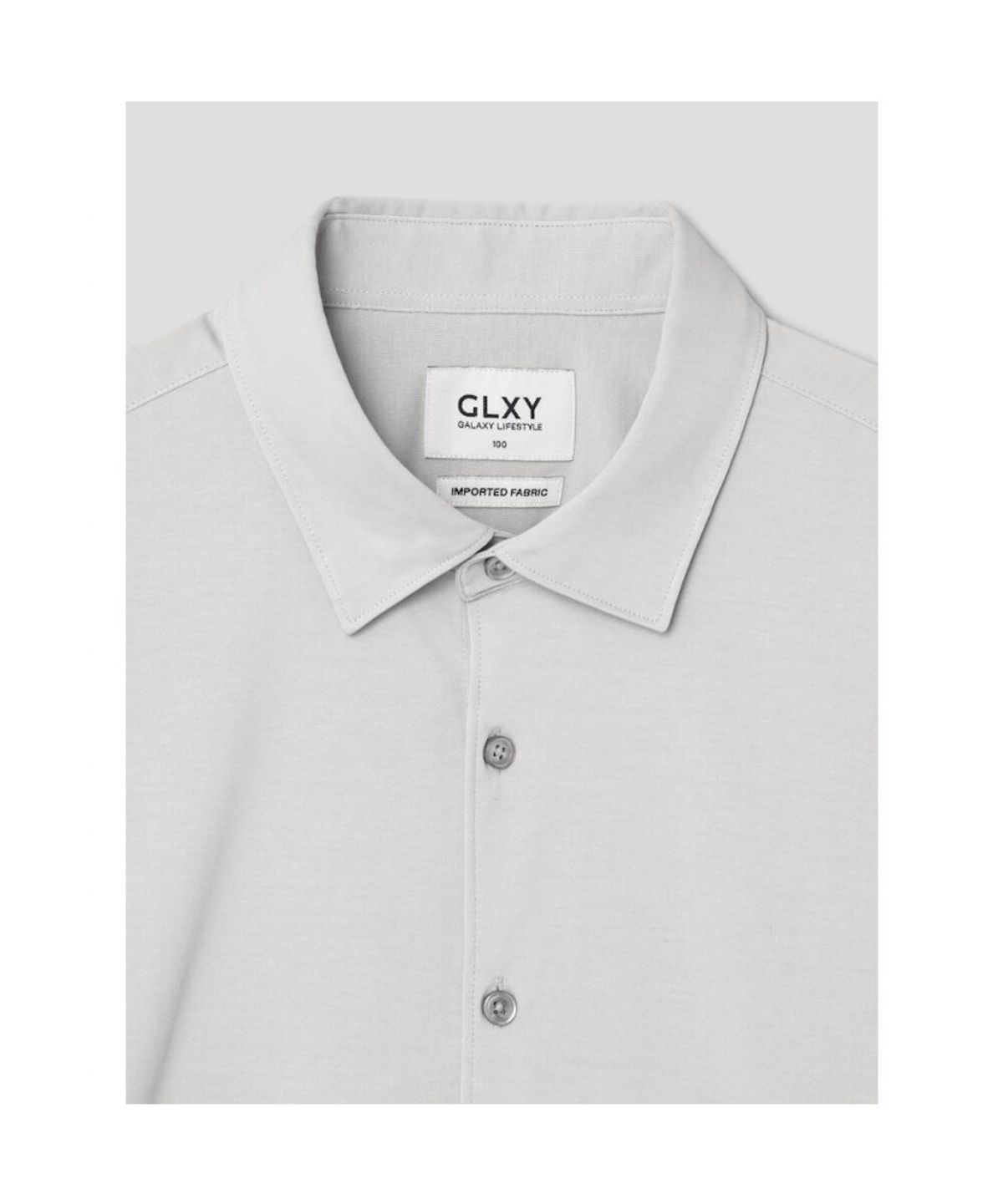 GLXY (갤럭시 라이프스타일)(GLXY (GALAXY LIFESTYLE)) GLXY [갤럭시라이프스타일][三無衣服] 스트레치 커뮤터 셔츠  라이트 그레이