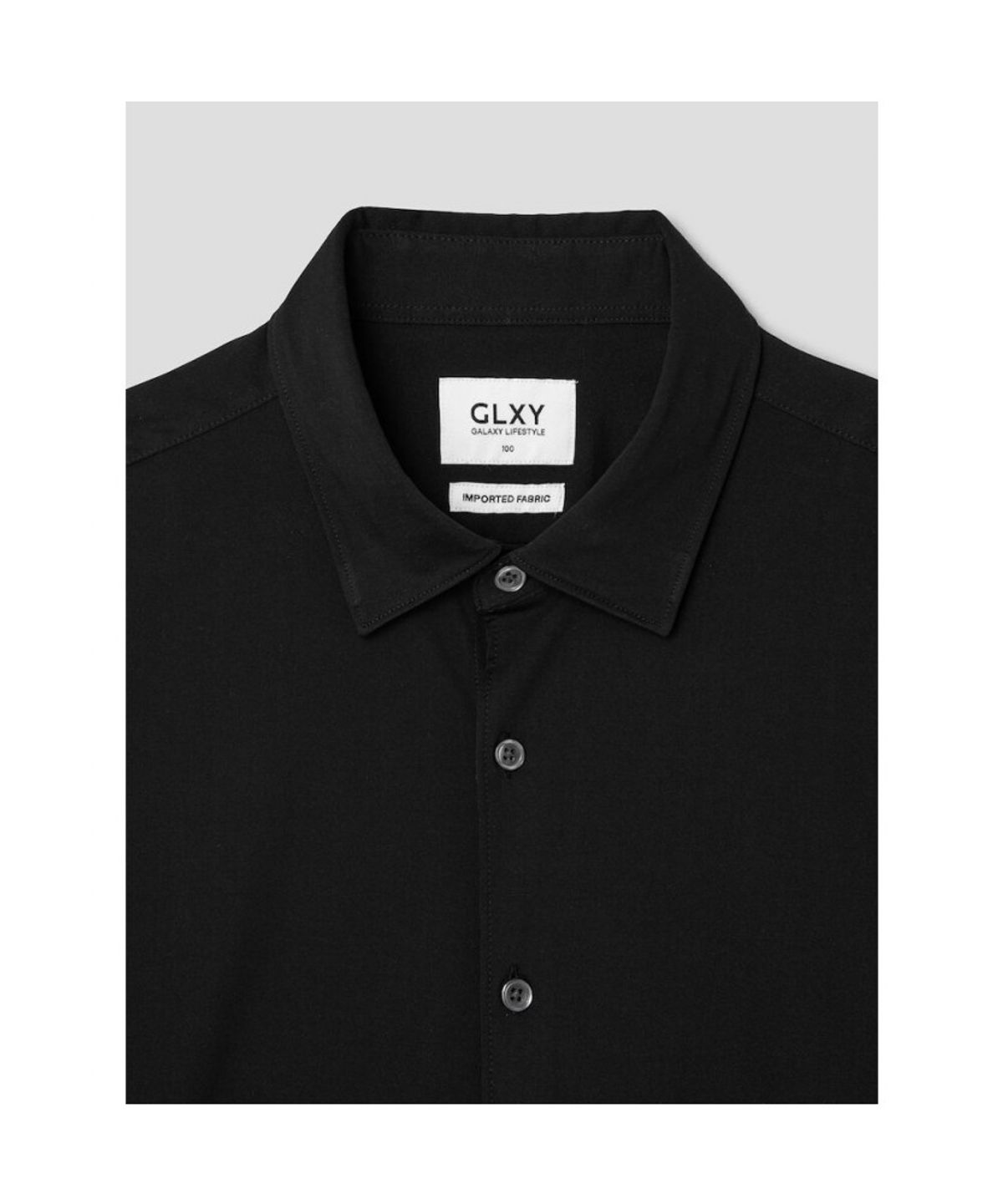 GLXY (갤럭시 라이프스타일)(GLXY (GALAXY LIFESTYLE)) GLXY [갤럭시라이프스타일][三無衣服] 스트레치 커뮤터 셔츠  블랙