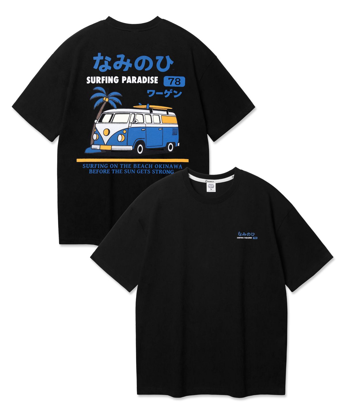 앨빈클로(ALVINCLO) CAMPER VAN 반팔티셔츠 AST3613 (4COLOR)