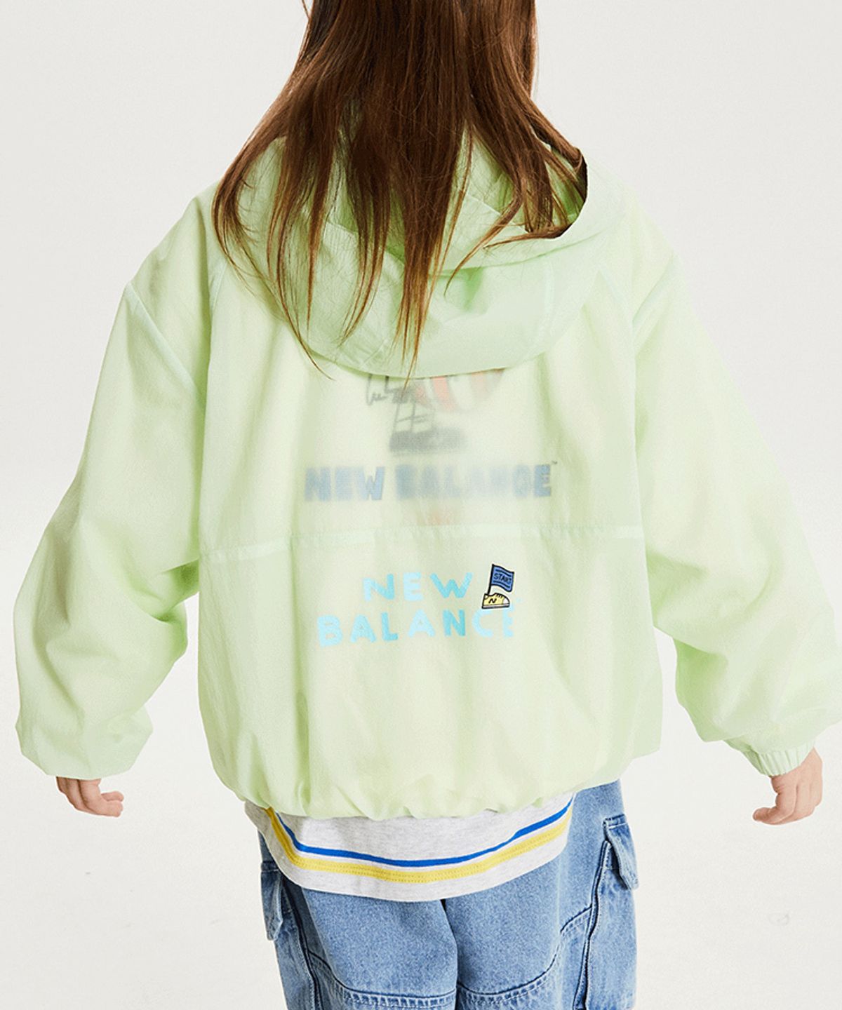 뉴발란스 키즈(NEWBALANCEKIDS) 썸머 팔레트 아동 홑겹 바람막이 NK9AG2501UAH