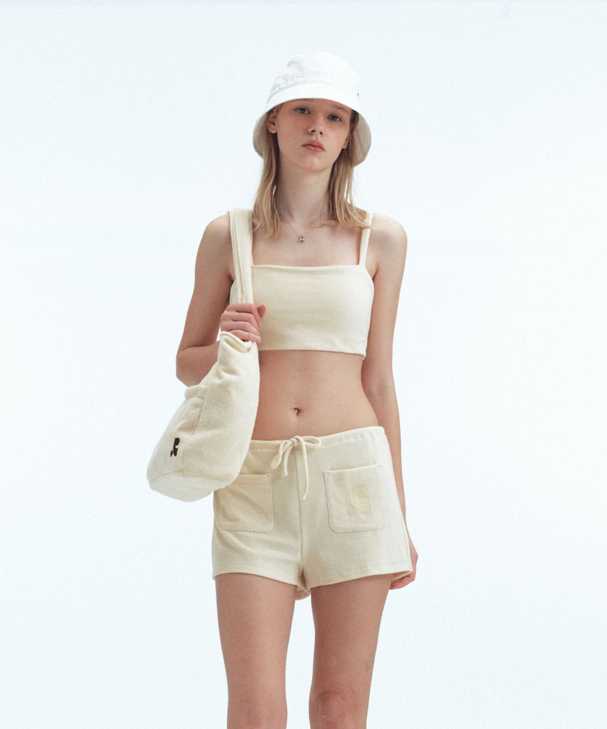 레스트앤레크레이션(REST&RECREATION) TERRY BEACH BAG - CREAM