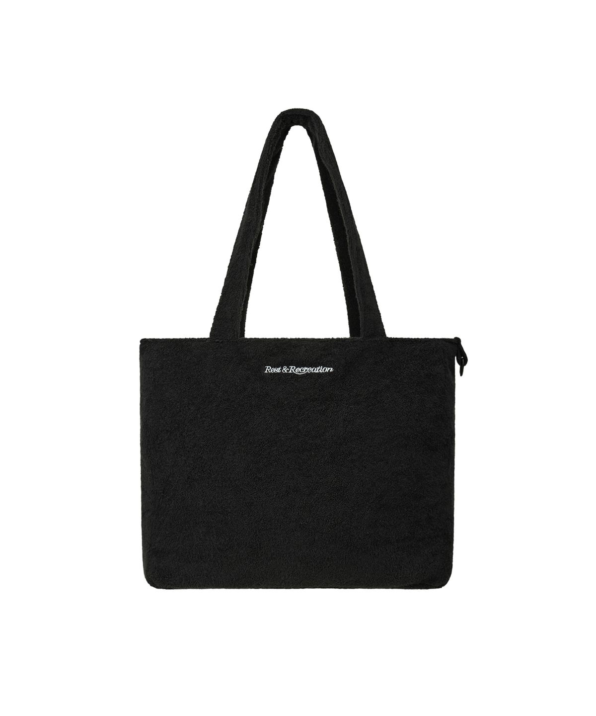 레스트앤레크레이션(REST&RECREATION) TERRY BEACH BAG - BLACK