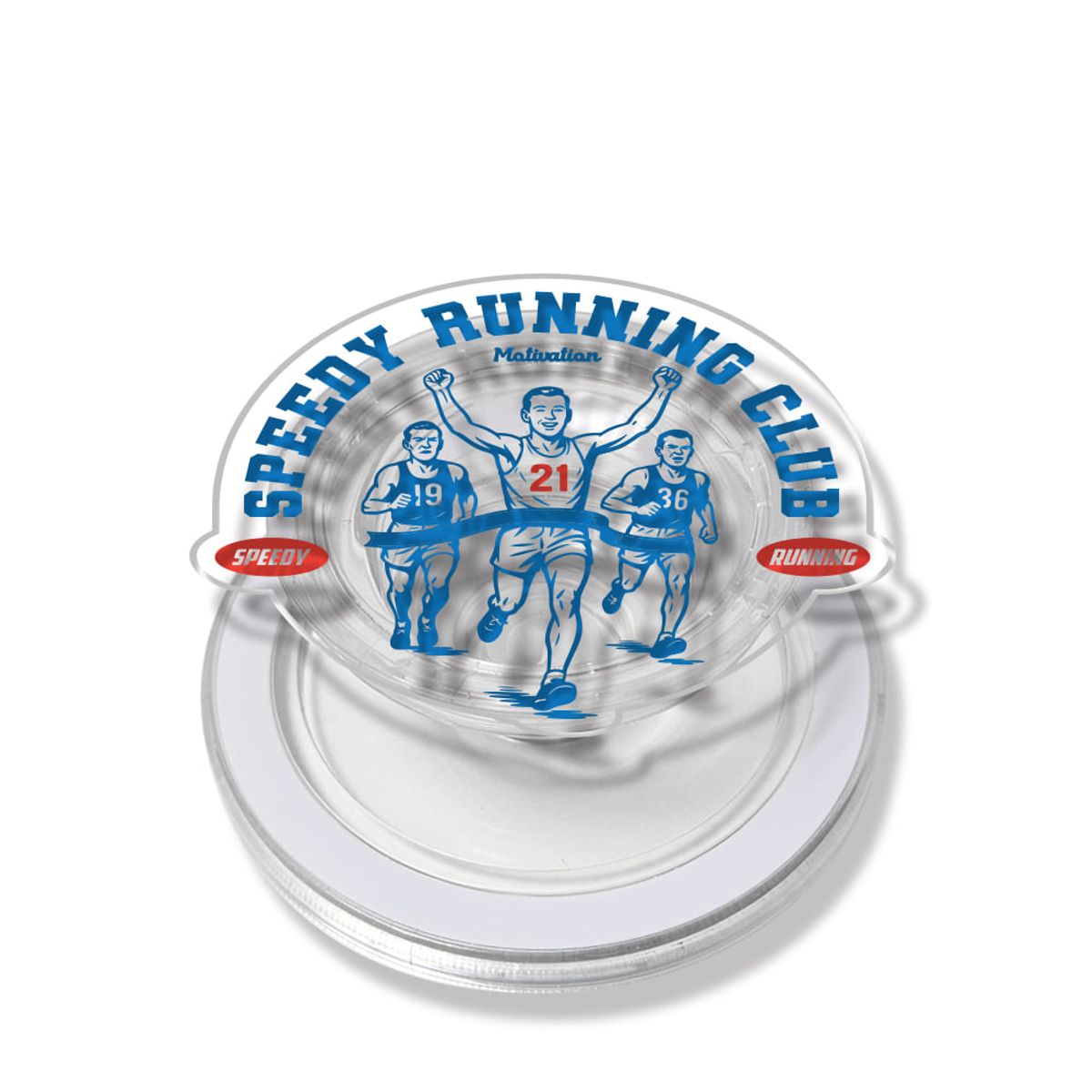 스플래시코드(SPLASHCODE) 맥세이프 클리어톡 - 스피디 러닝 클럽(Speedy Running Club)