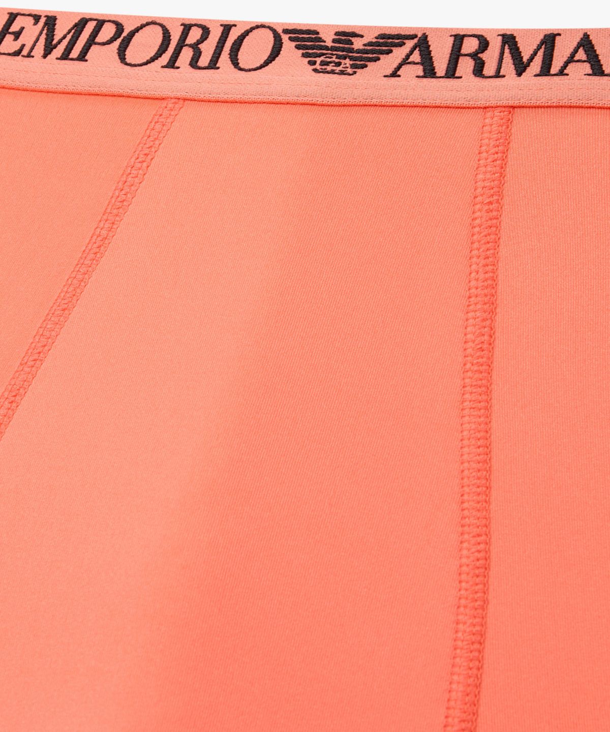 엠포리오 아르마니 언더웨어(EMPORIO ARMANI UNDERWEAR) 남성 글로시 센터 배색 로고 드로즈_네온 오렌지 0816112002