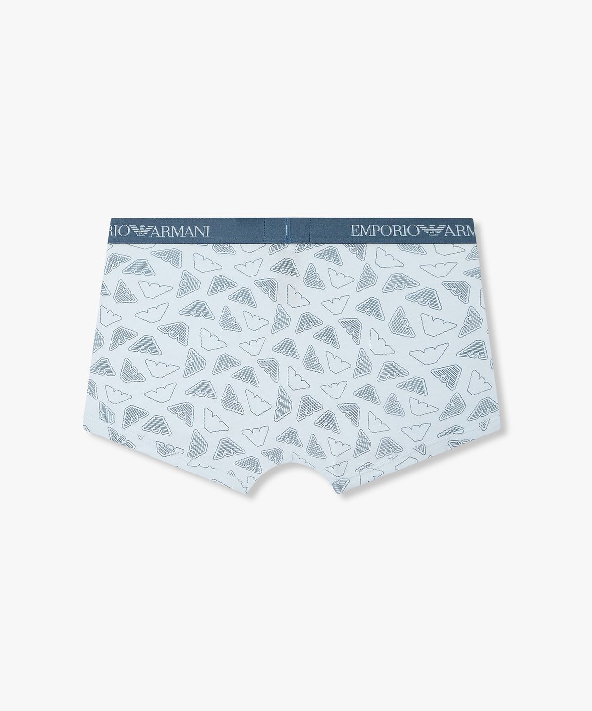 엠포리오 아르마니 언더웨어(EMPORIO ARMANI UNDERWEAR) 남성 아웃라인 로고 패턴 드로즈_라이트 블루 08M6112309