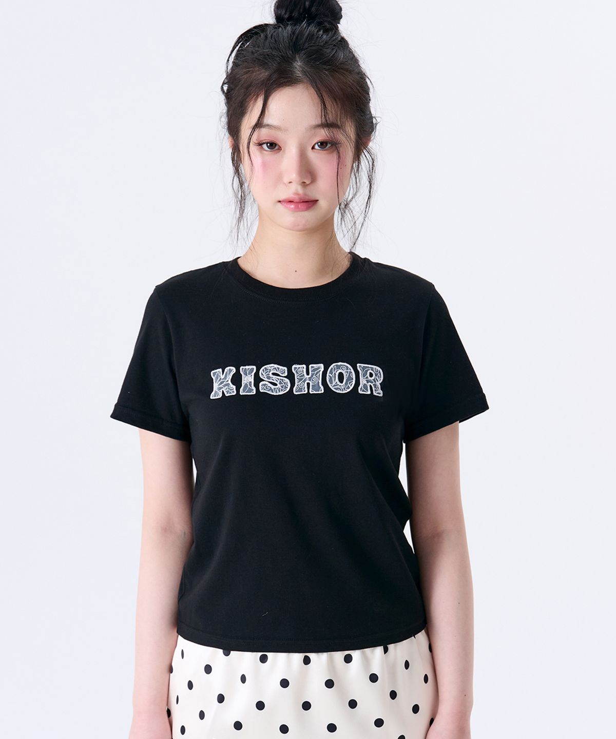 키쇼르(KISHOR) 레이스 로고 반팔티 (3color)