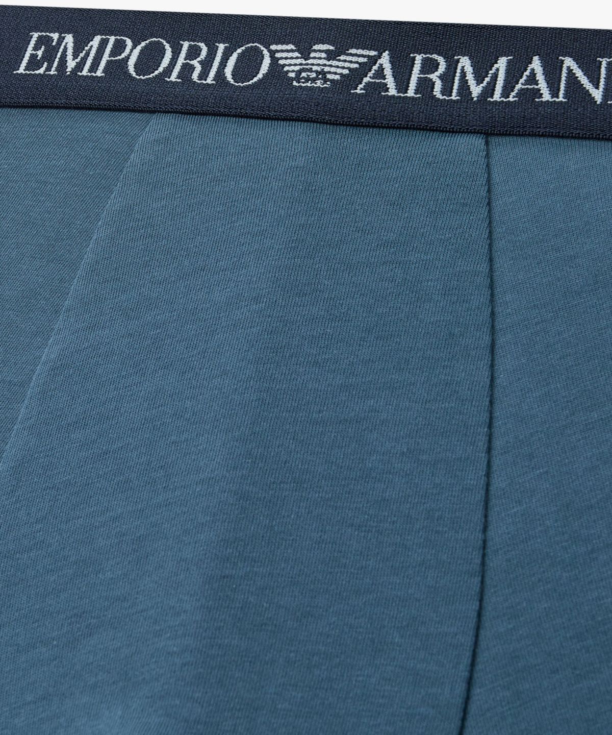 엠포리오 아르마니 언더웨어(EMPORIO ARMANI UNDERWEAR) 남성 자카드 로고 밴딩 드로즈_아쿠아스모크 08M6112307