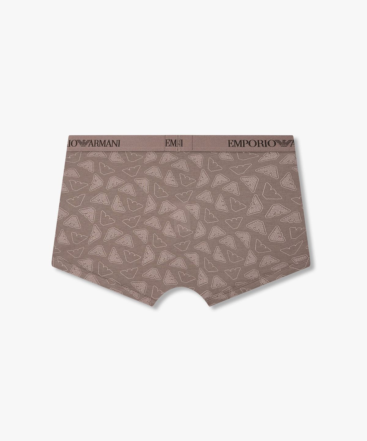 엠포리오 아르마니 언더웨어(EMPORIO ARMANI UNDERWEAR) 남성 아웃라인 로고 패턴 드로즈_초코 08M6112306