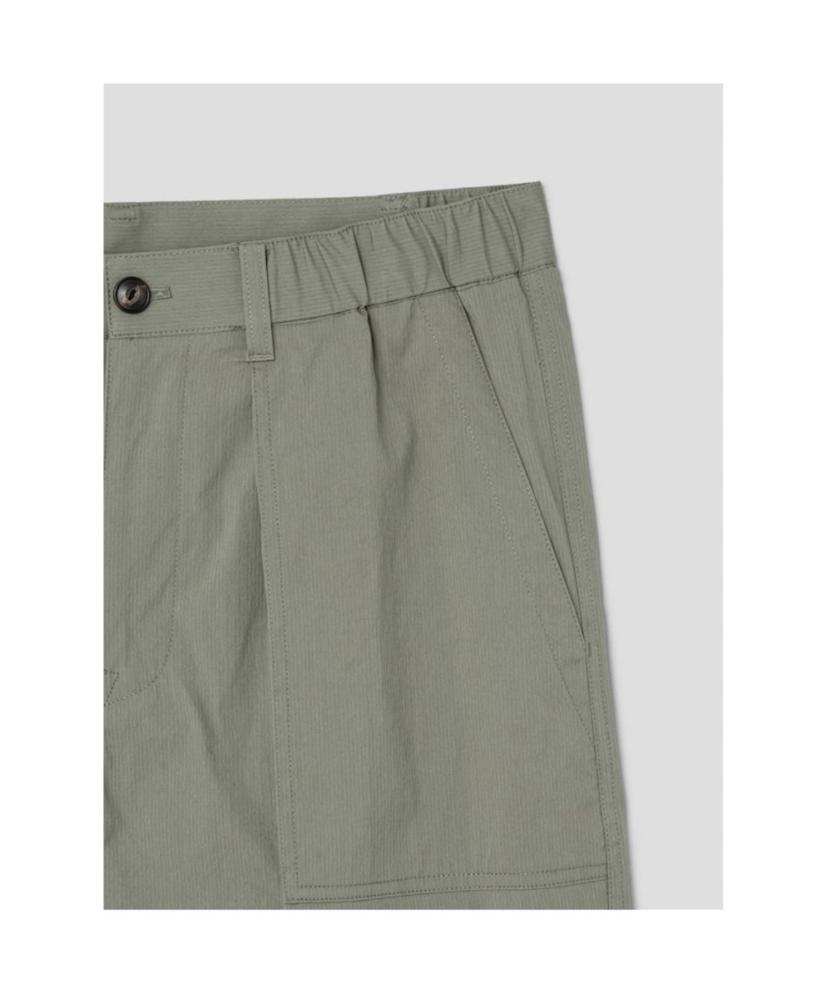 GLXY (갤럭시 라이프스타일)(GLXY (GALAXY LIFESTYLE)) GLXY [갤럭시라이프스타일][三無衣服] 면 나일론 스트레치 퍼티그 쇼츠  카키
