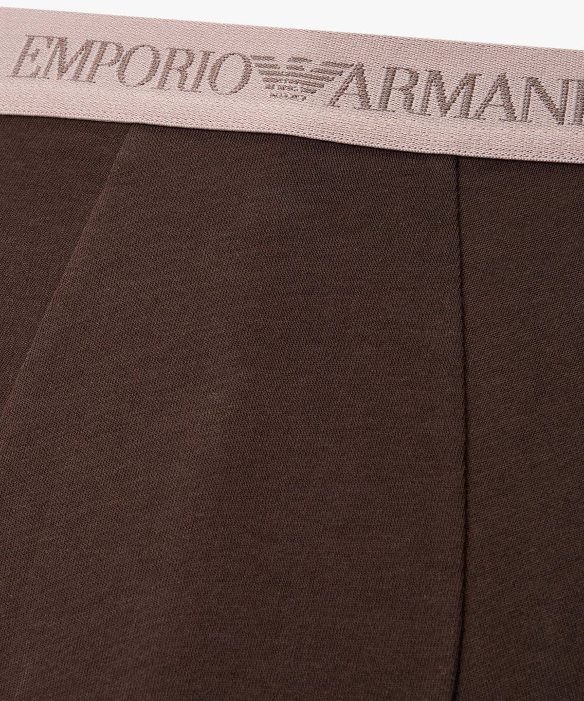 엠포리오 아르마니 언더웨어(EMPORIO ARMANI UNDERWEAR) 남성 자카드 로고 밴딩 드로즈_브라운 08M6112305