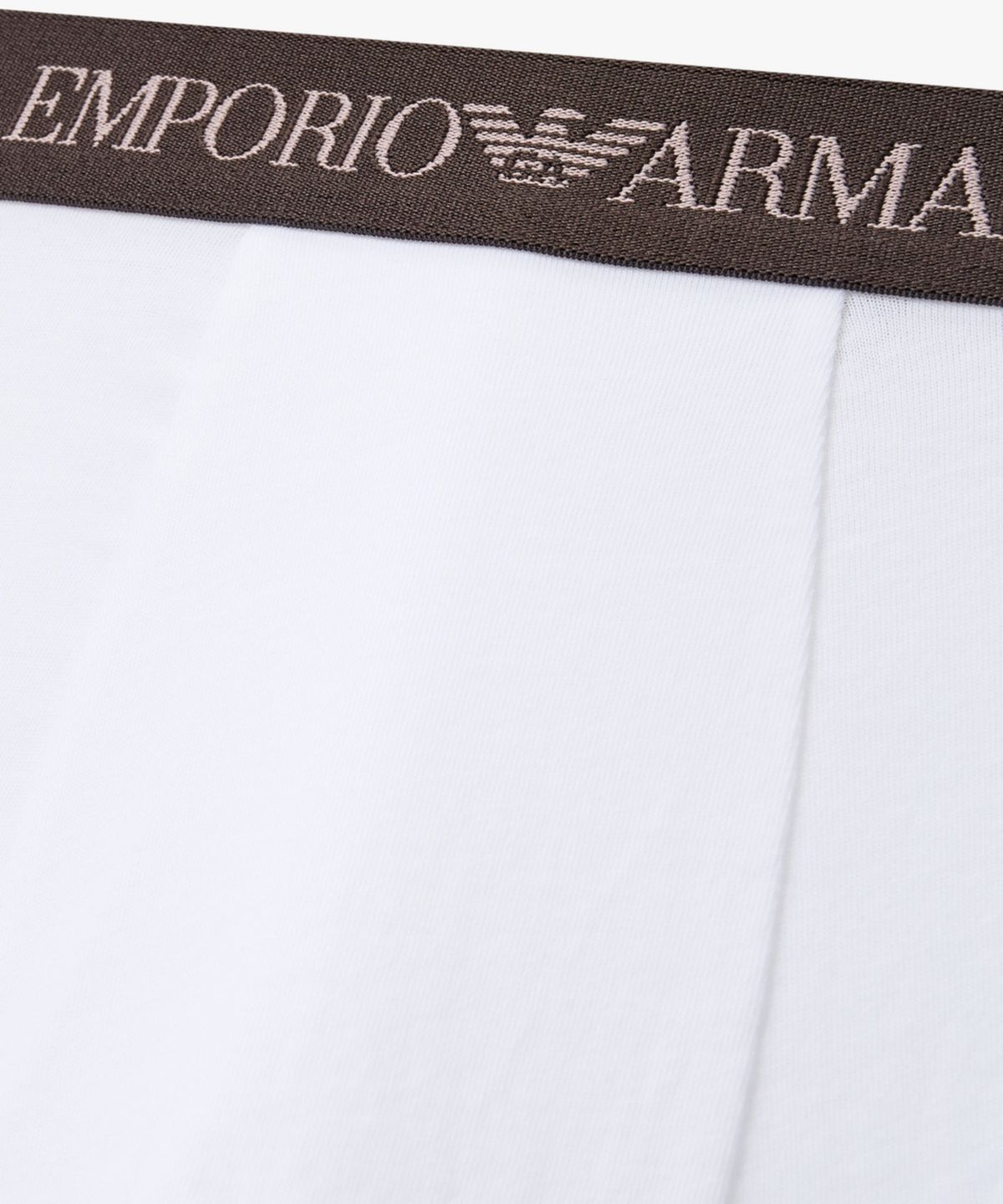 엠포리오 아르마니 언더웨어(EMPORIO ARMANI UNDERWEAR) 남성 자카드 로고 밴딩 드로즈_화이트 08M6112304