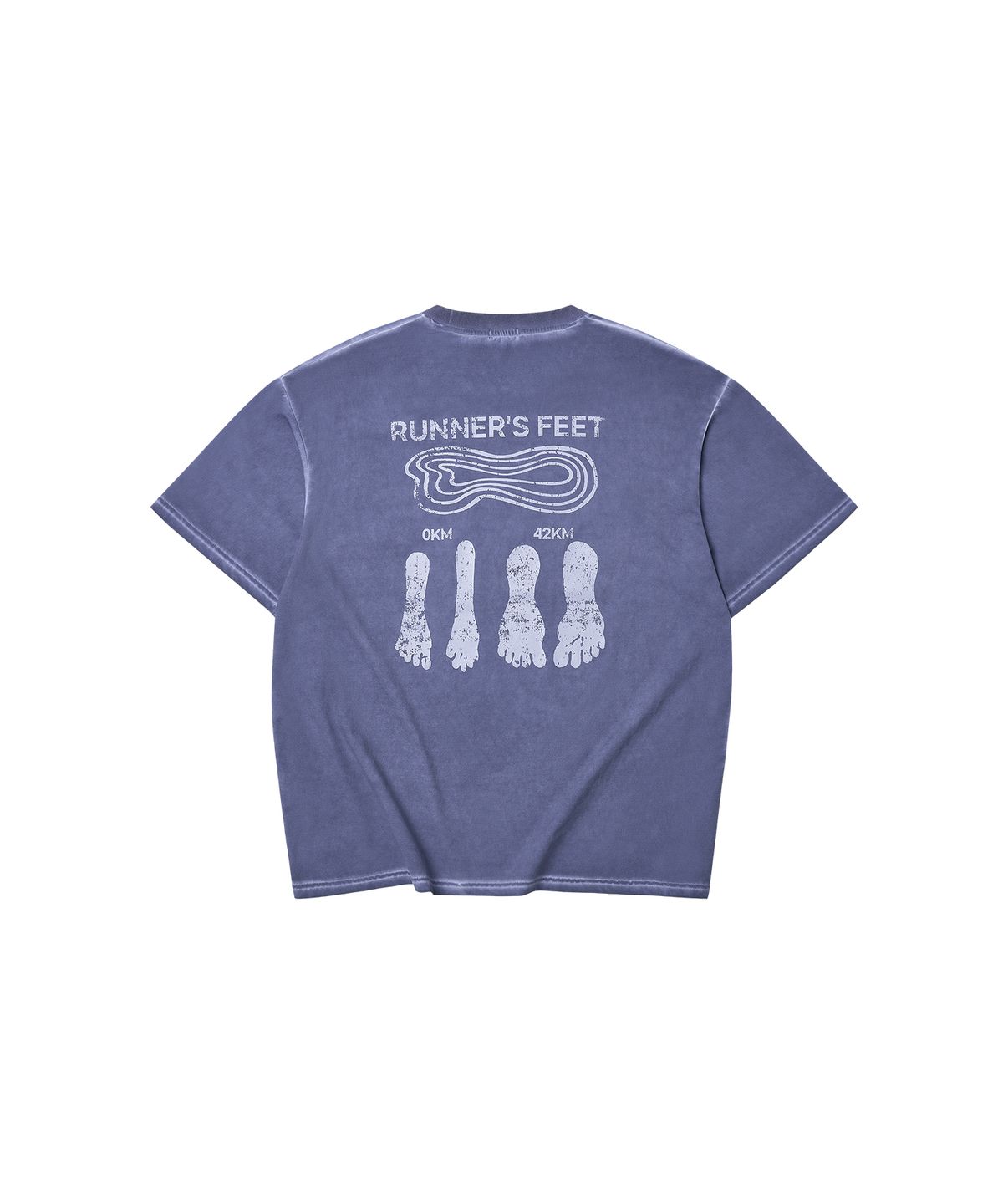 플래니트(PLAKNIT) 퀵드라이 RUNNERS FEET 티셔츠 코발트