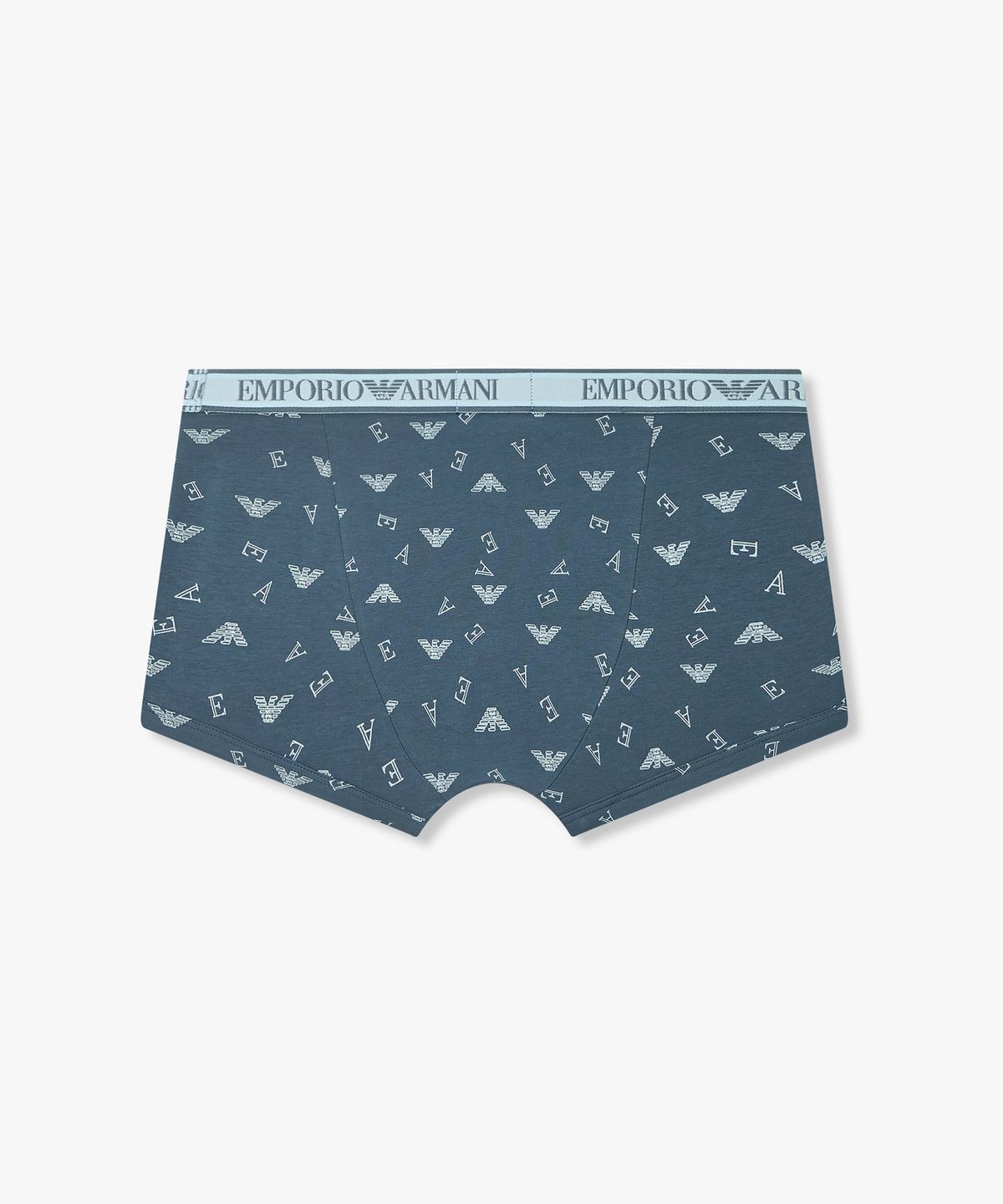 엠포리오 아르마니 언더웨어(EMPORIO ARMANI UNDERWEAR) 남성 멀티 로고 프린트 드로즈_아쿠아스모크 08M6112321