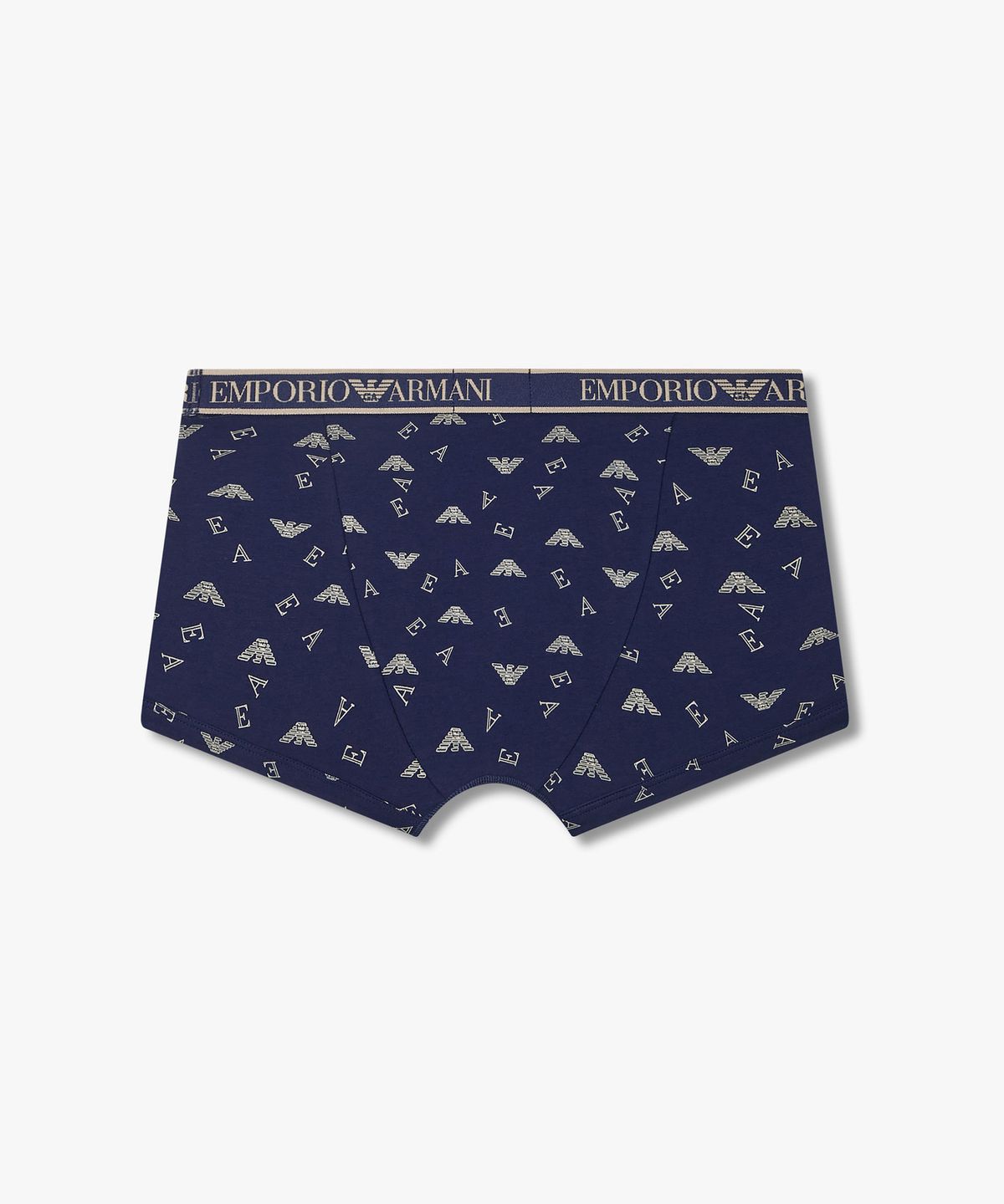 엠포리오 아르마니 언더웨어(EMPORIO ARMANI UNDERWEAR) 남성 멀티 로고 프린트 드로즈_네이비 08M6112315