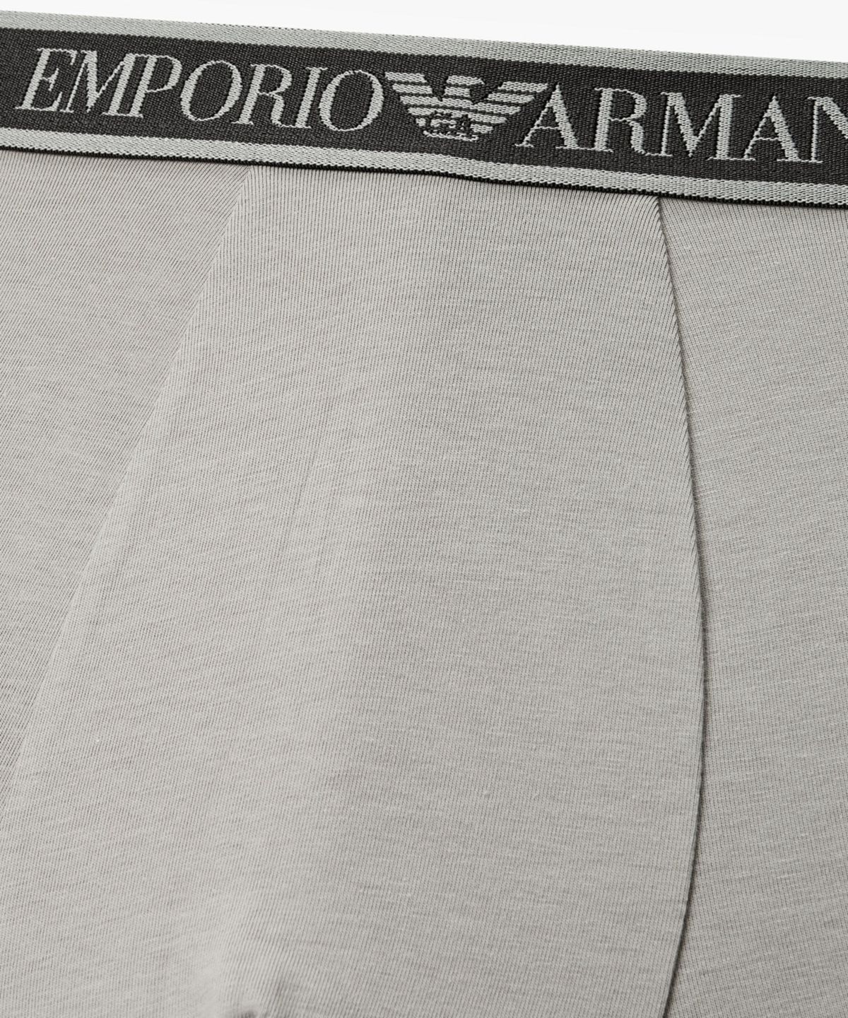 엠포리오 아르마니 언더웨어(EMPORIO ARMANI UNDERWEAR) 남성 투톤 자카드 로고 드로즈_그레이 08M6112301