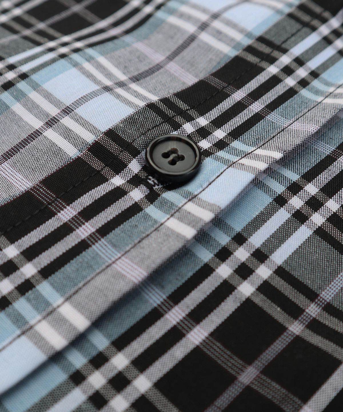 키류(KIRYU) SKY BLUE TARTAN CHECK SHIRT