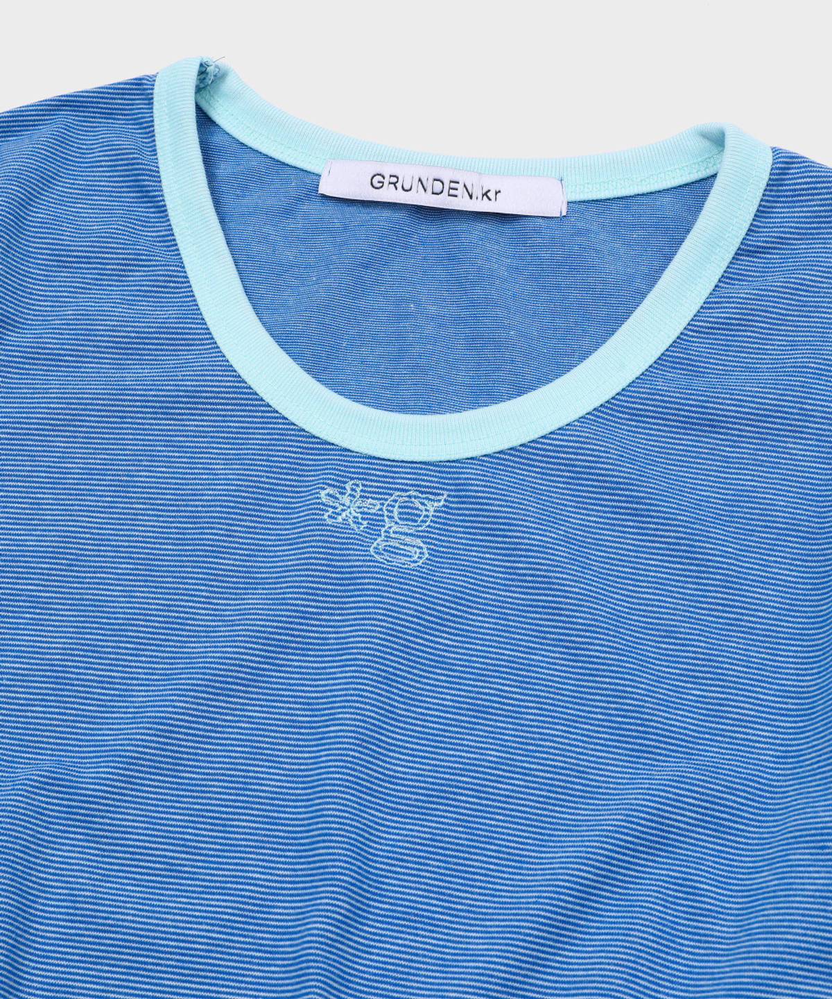 글런든(GRUNDEN) WEEKENDER STRIPE TOP (BLUE-MINT)