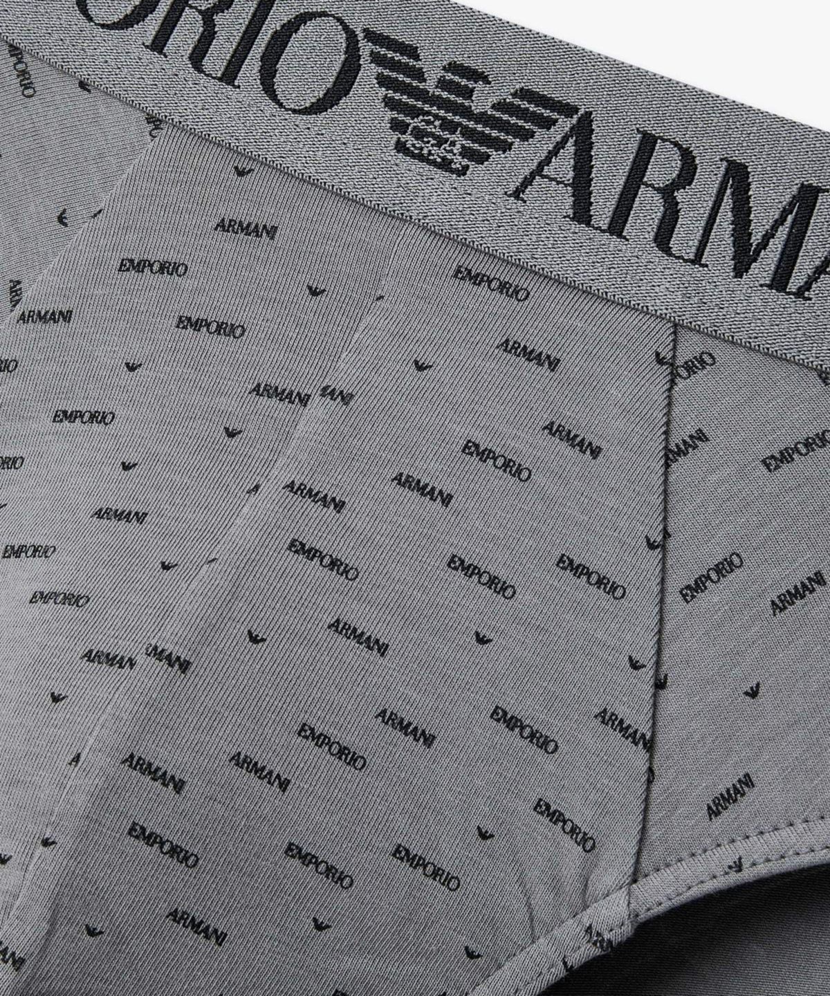엠포리오 아르마니 언더웨어(EMPORIO ARMANI UNDERWEAR) 남성 올오버 패턴 프린트 브리프_그레이 0816111034