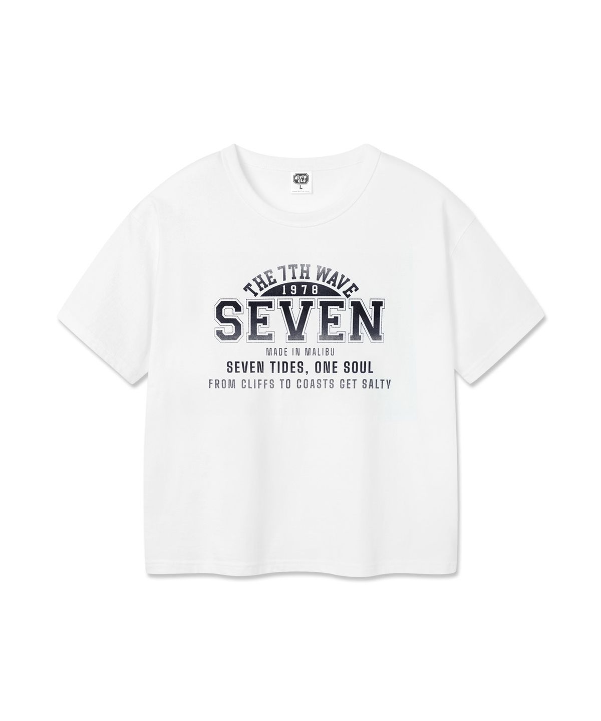 앨빈클로(ALVINCLO) SEVEN 크롭핏 반팔티셔츠 AST3513 (3COLOR)