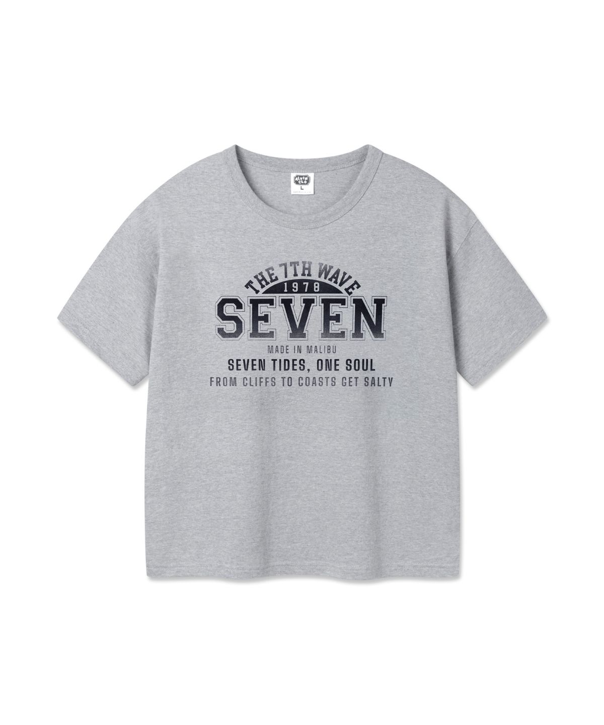 앨빈클로(ALVINCLO) SEVEN 크롭핏 반팔티셔츠 AST3513 (3COLOR)