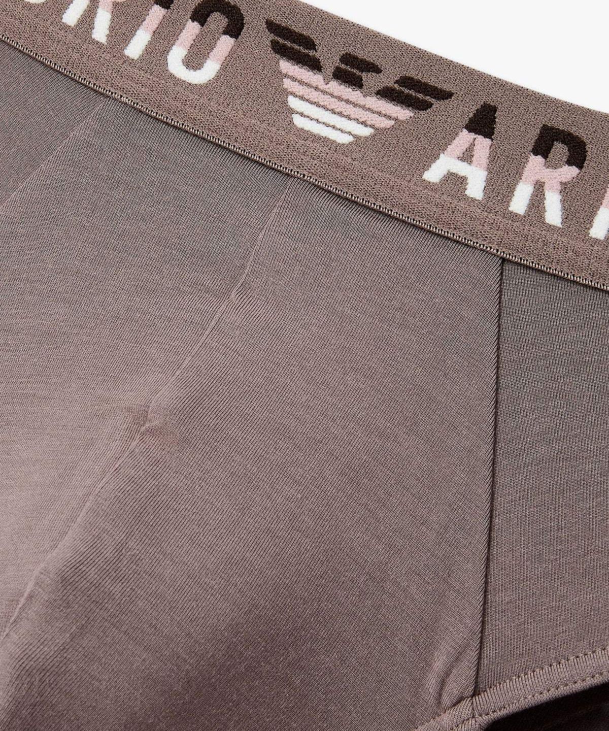 엠포리오 아르마니 언더웨어(EMPORIO ARMANI UNDERWEAR) 남성 톤온톤 자카드 로고 브리프_초코 0816111010