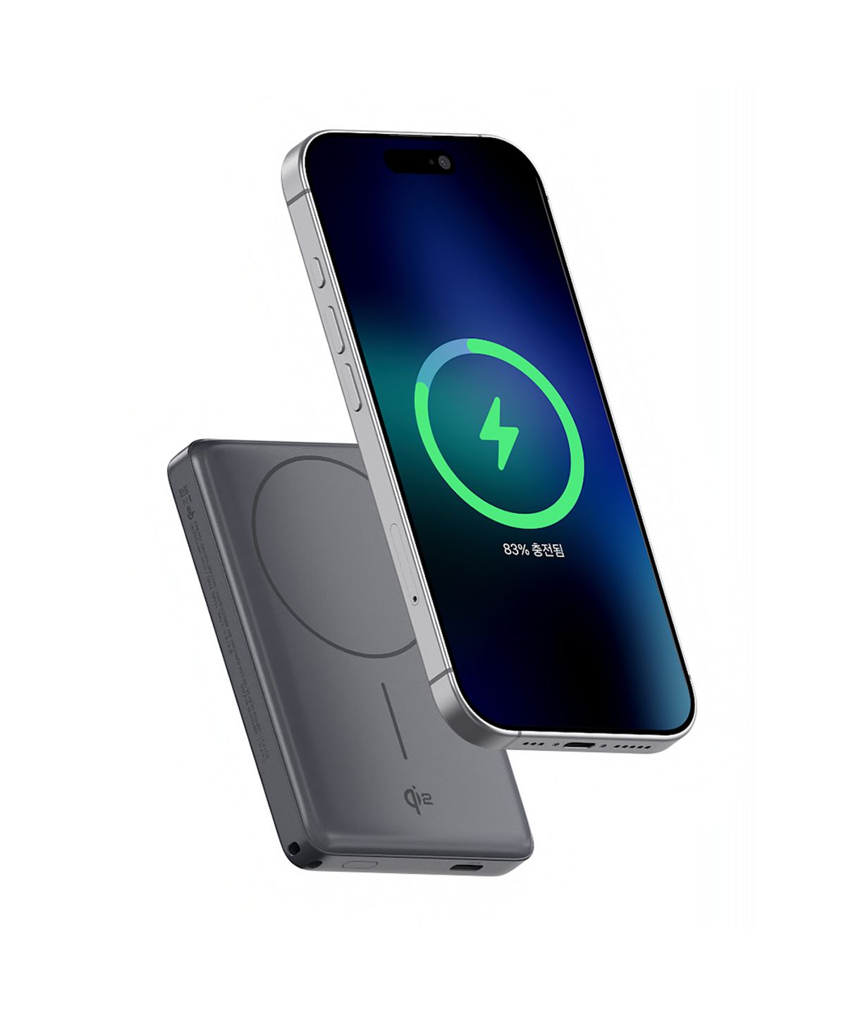 아트뮤(ARTMU) Qi2 15W 맥세이프 슬림 고속 보조배터리 10000mAh QB410 그레이