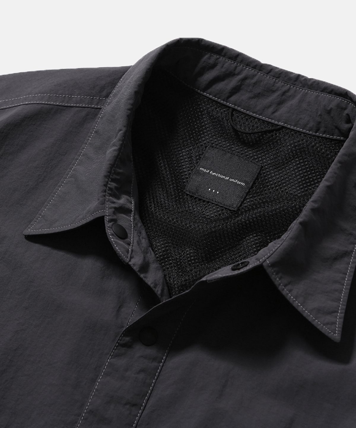 모이프(MOIF) [SS26] RIDGE TRAIL H/S SHIRT / CHARCOAL