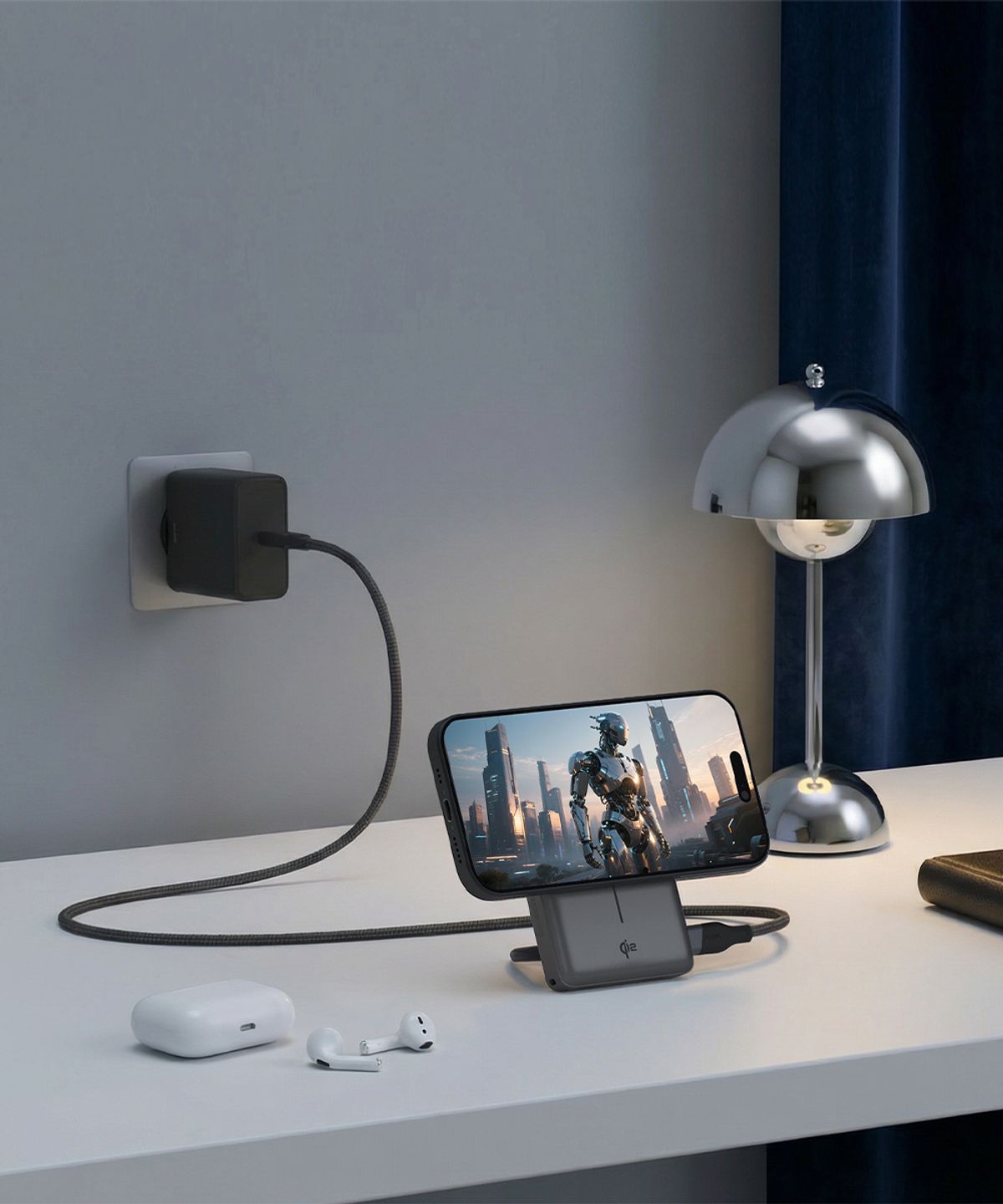 아트뮤(ARTMU) Qi2 15W 맥세이프 슬림 고속 보조배터리 10000mAh QB410 화이트