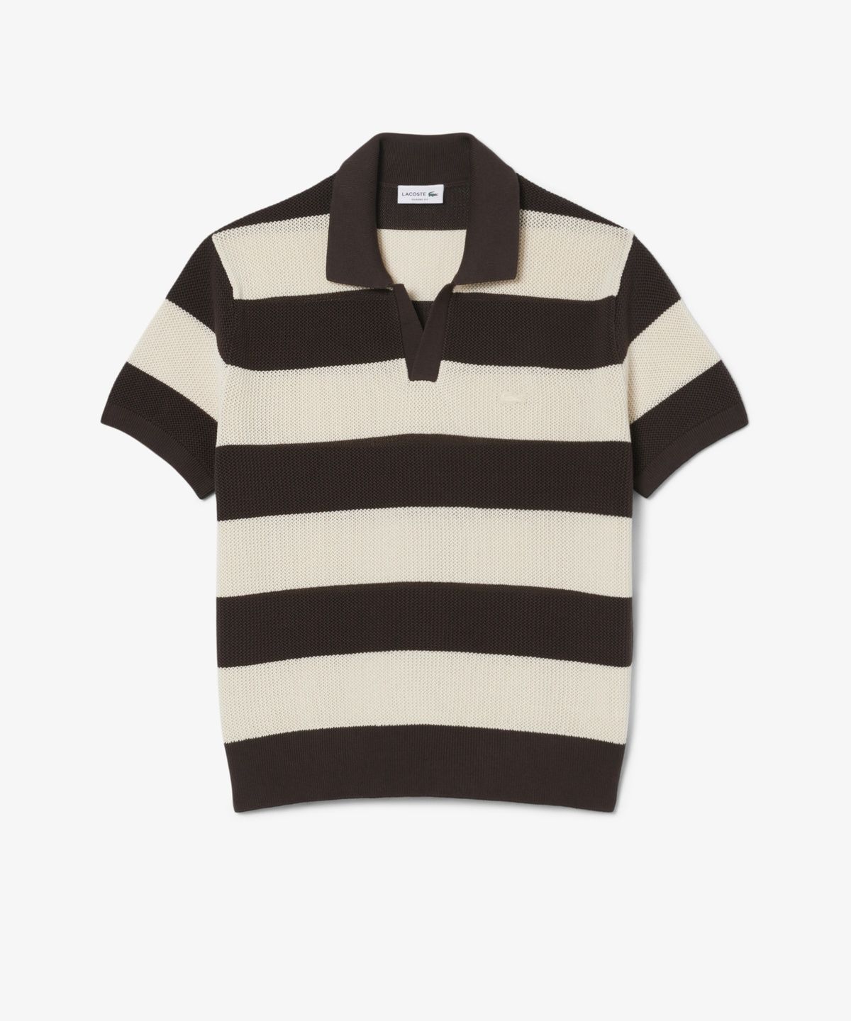라코스테(LACOSTE) 남성 볼드 스트라이프 반팔 폴로 스웨터 AH2561-56G 4I9