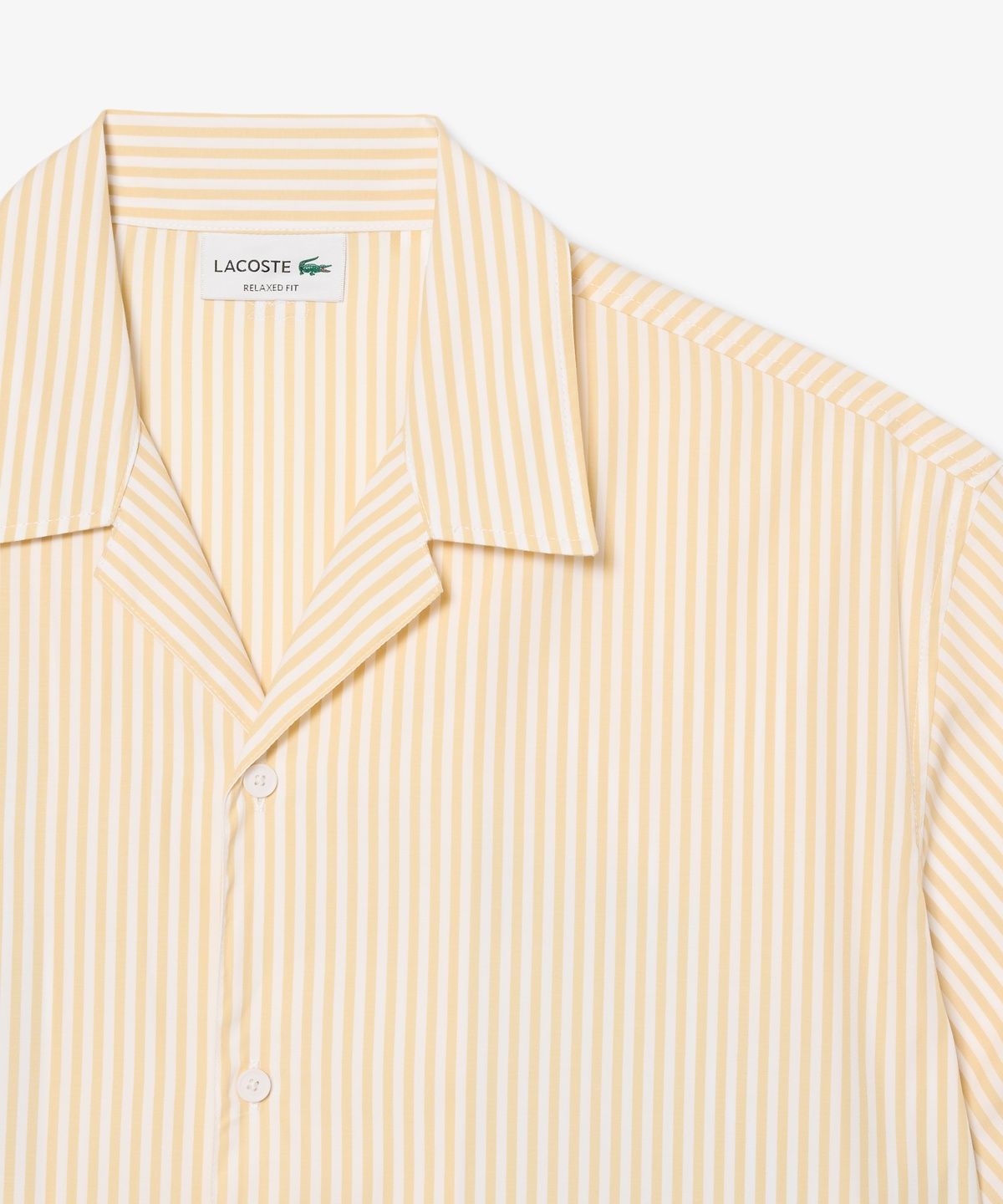 라코스테(LACOSTE) 남성 오픈 카라 빅크록 그래픽 반팔 셔츠 CH1995-56G 3IY