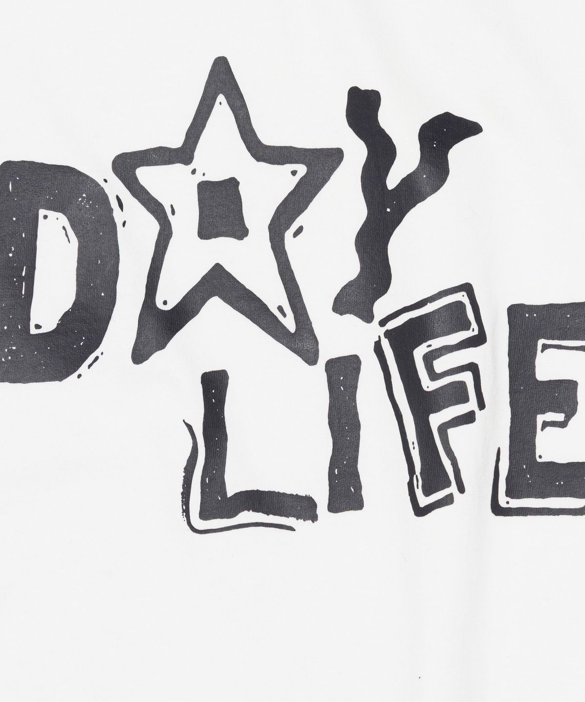 데이라이프(DAYLIFE) 카툰 로고 그래픽 반팔 티셔츠 (화이트)